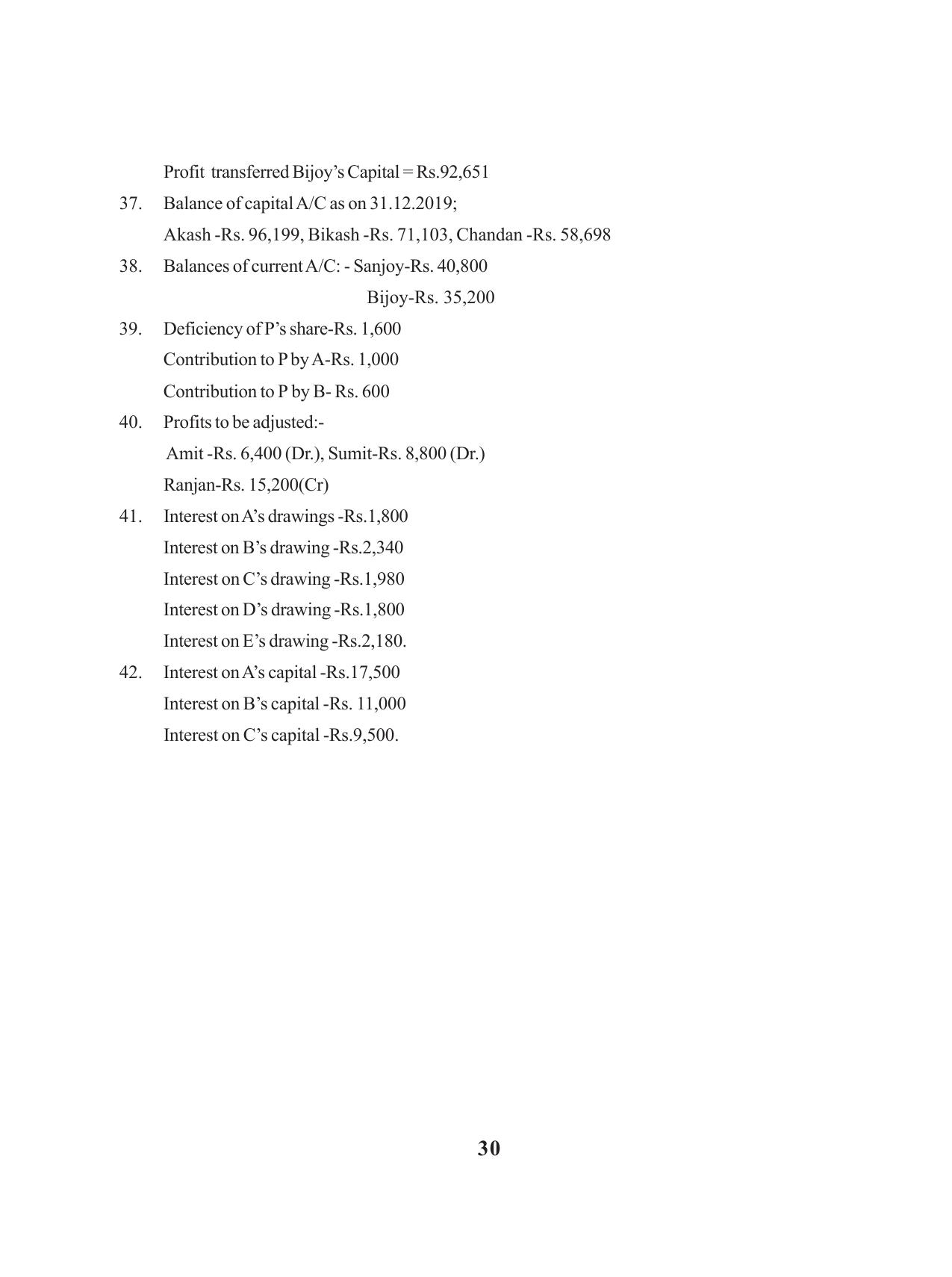 Tripura Board Class 12 Accountency English Version Workbooks - Page 34