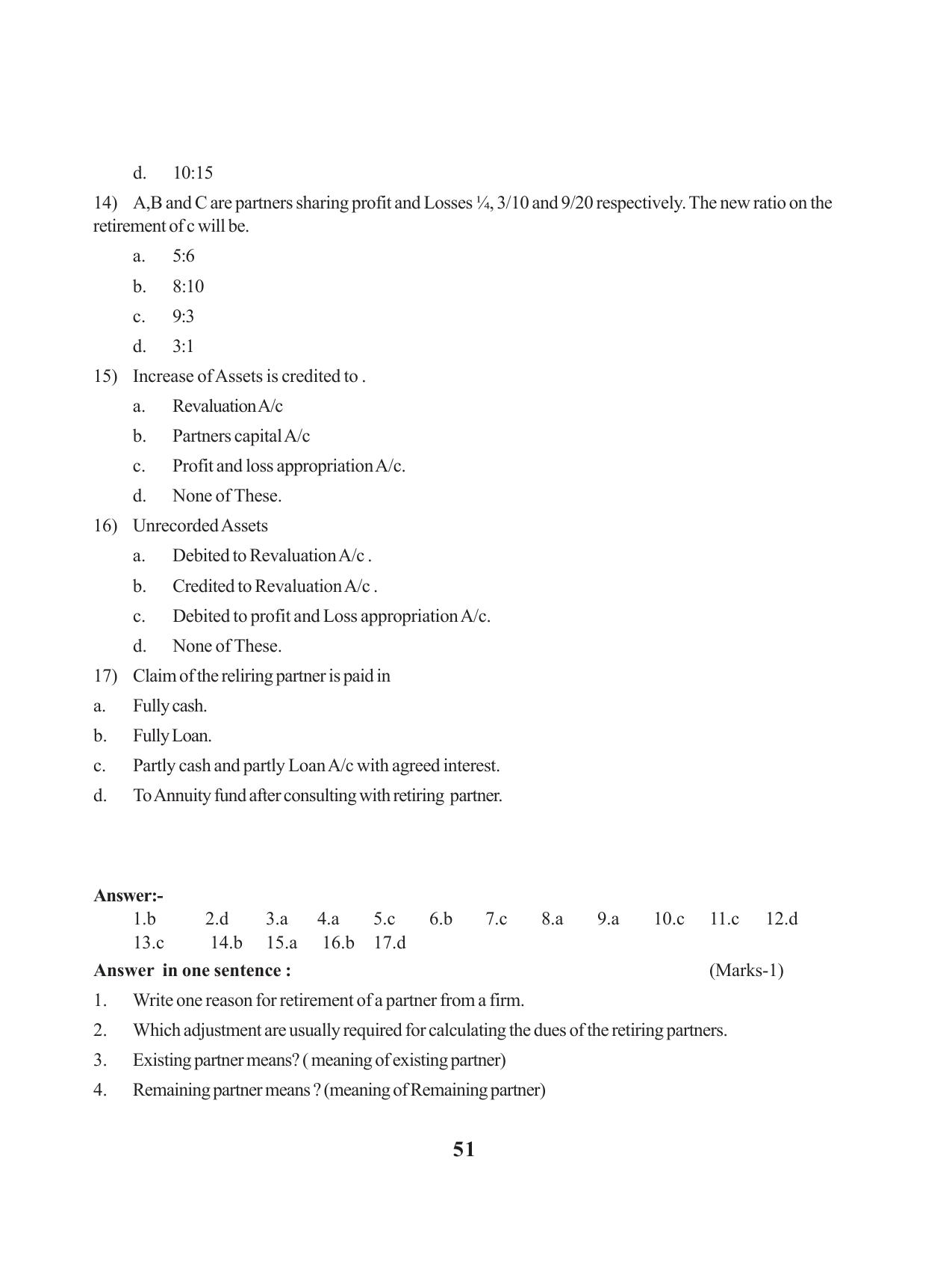 Tripura Board Class 12 Accountency English Version Workbooks - Page 55