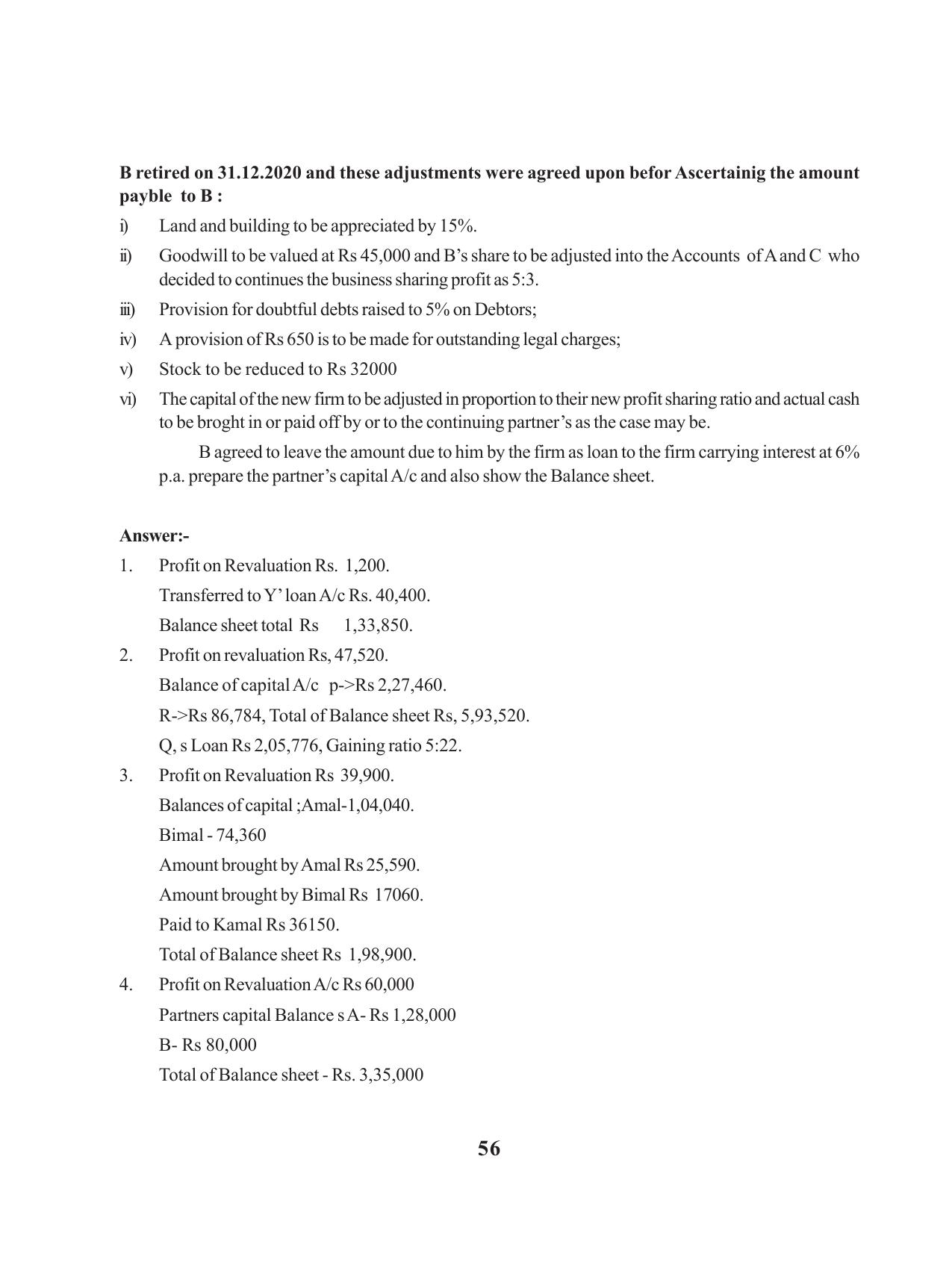 Tripura Board Class 12 Accountency English Version Workbooks - Page 60