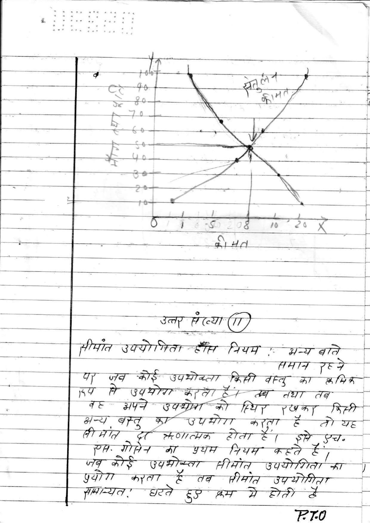 UBSE Class 12 ECONOMICS 2020 Toppers Answer Sheet - Page 8