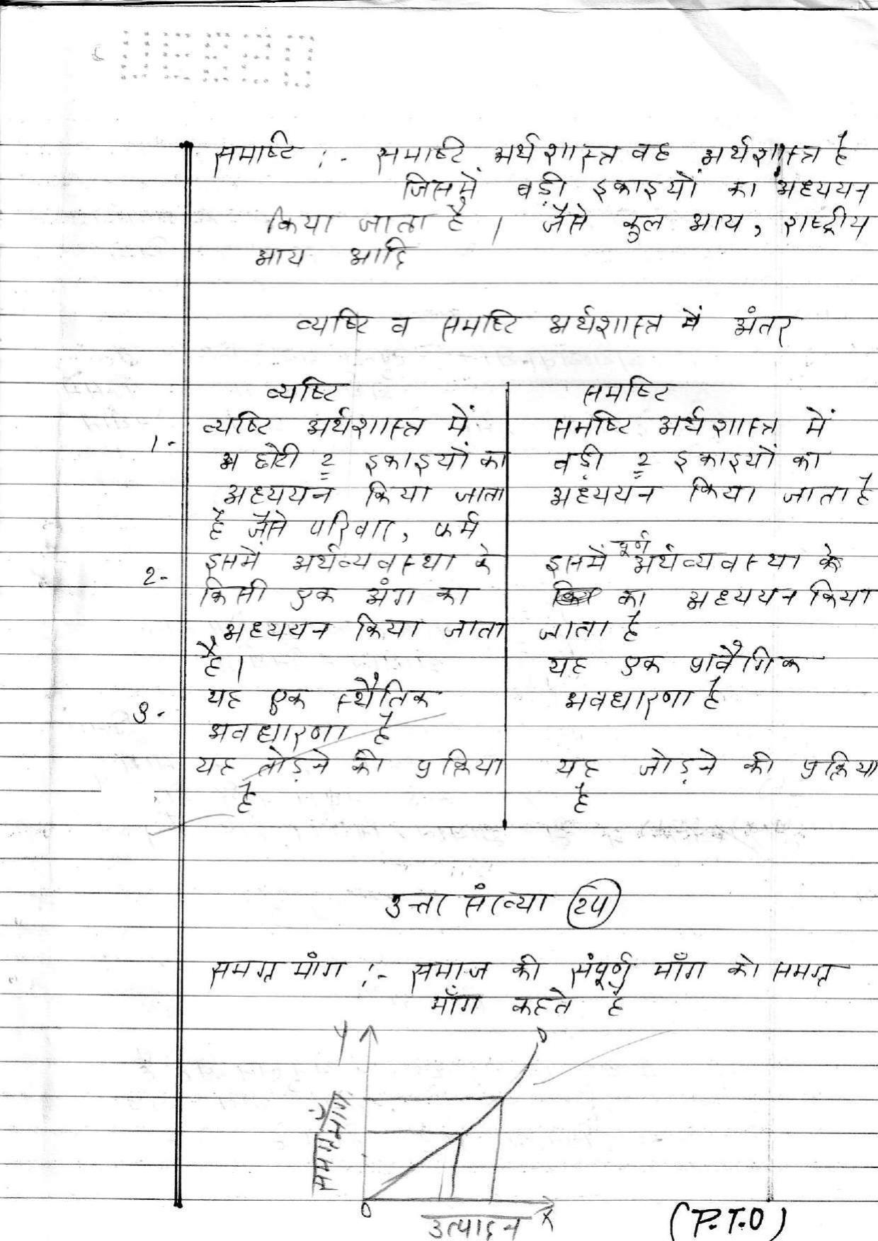 UBSE Class 12 ECONOMICS 2020 Toppers Answer Sheet - Page 18