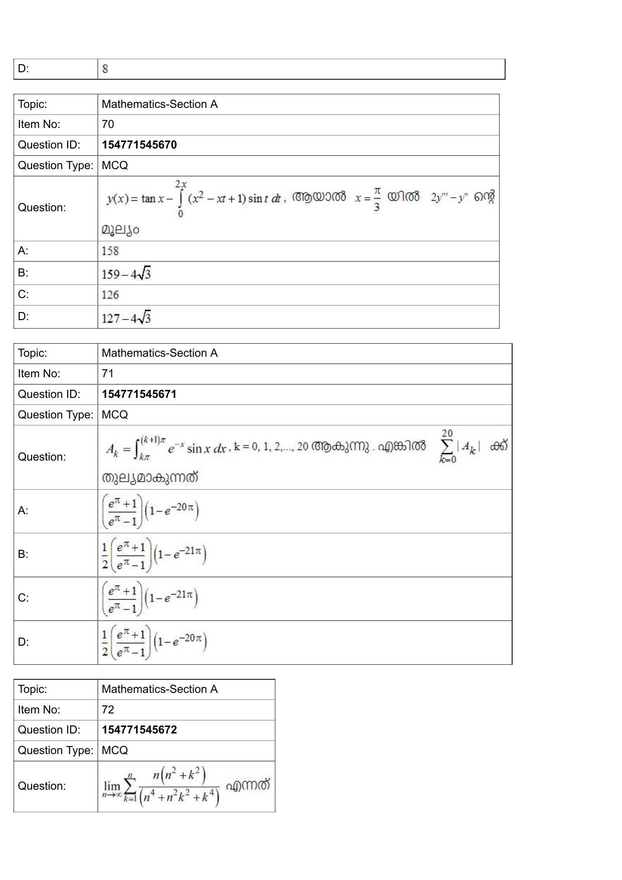 JEE Mains 2022: BTech Malayalam (Shift 2) 30-07-2022 Question Paper - Page 27