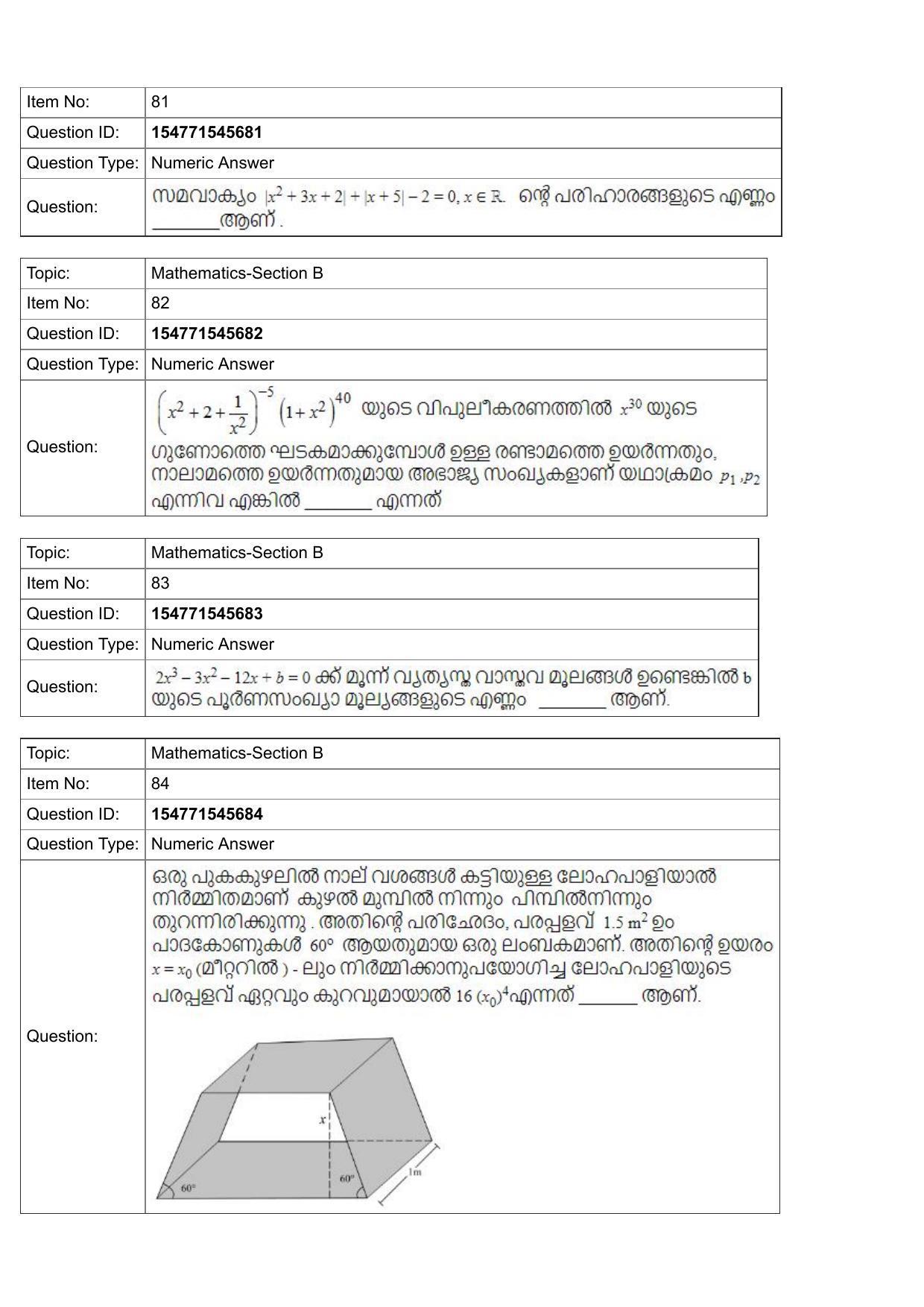 JEE Mains 2022: BTech Malayalam (Shift 2) 30-07-2022 Question Paper - Page 31