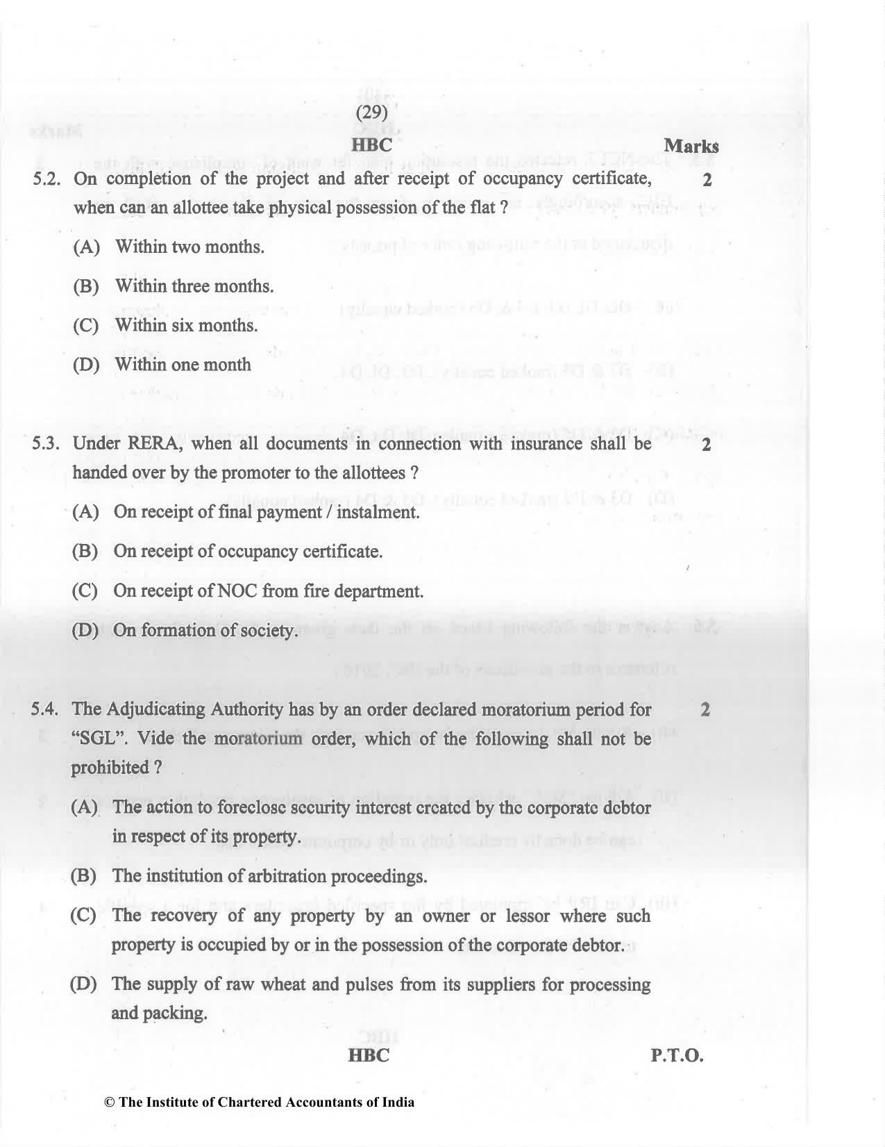 CA Final May 2022 Question Paper - Paper 6D – Economic Laws - Page 29