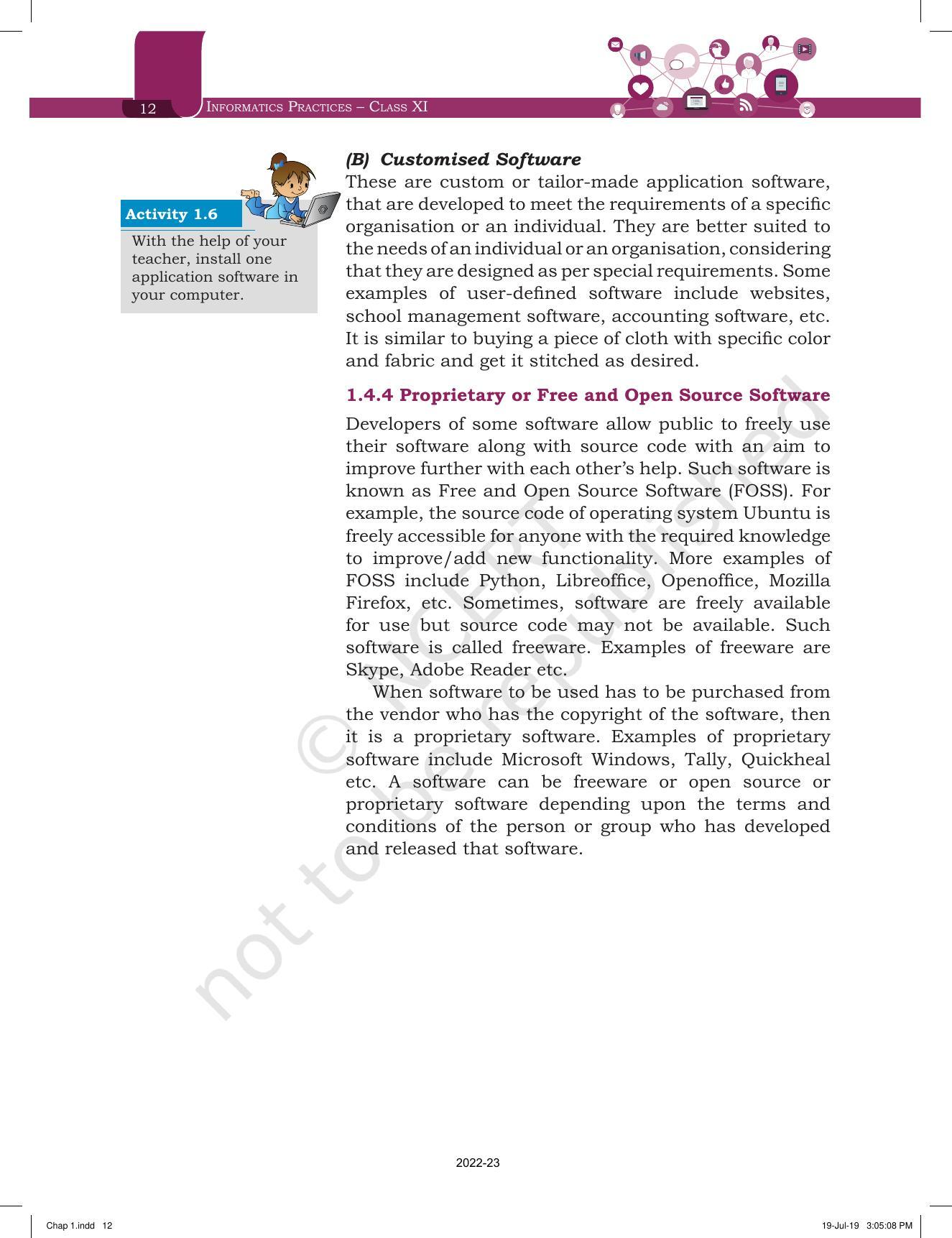NCERT Book for Class 11 Informatics Practices Chapter 1 Computer System - Page 12