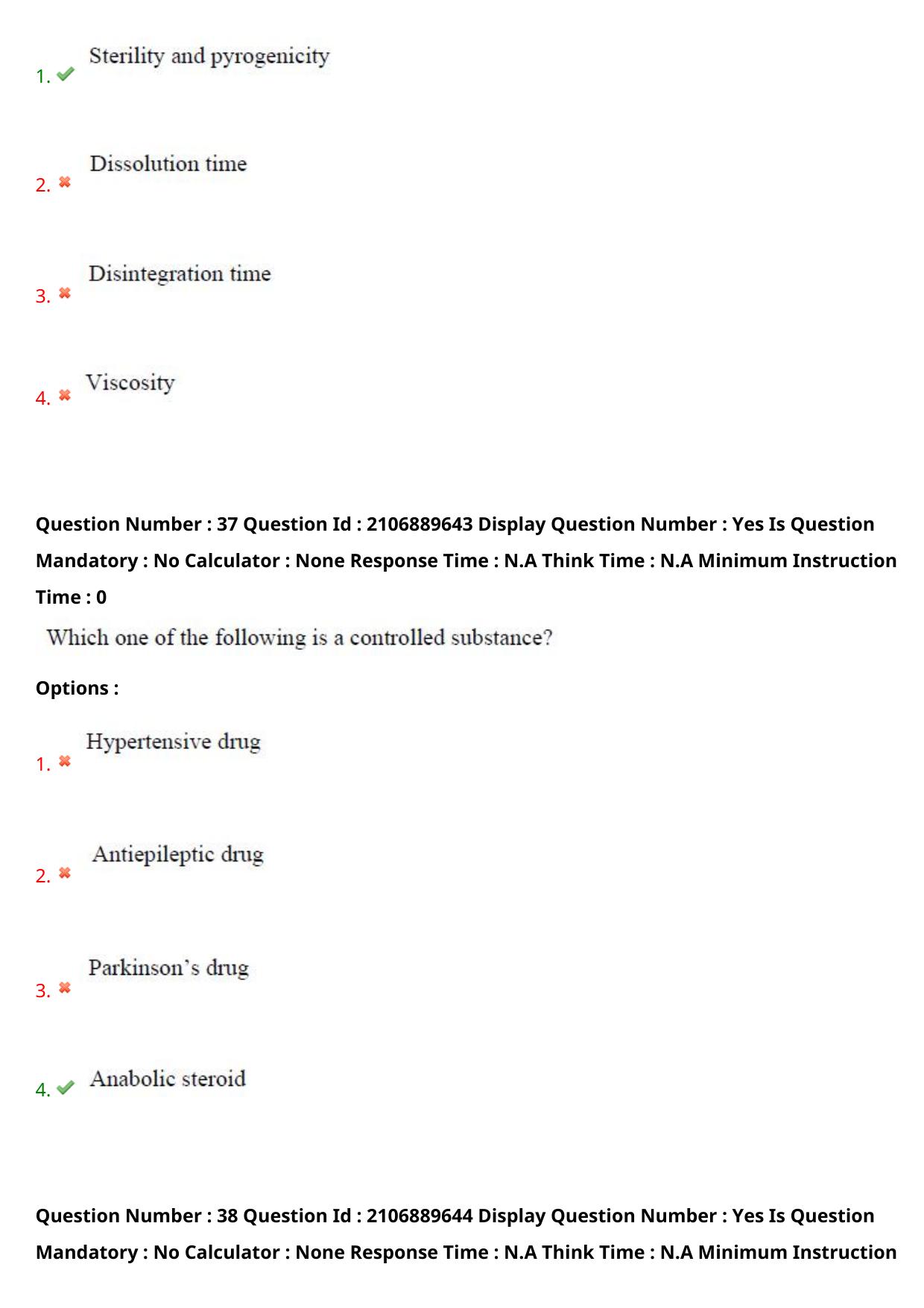 AP ECET 2024 Pharmacy (Shift 2) Question Paper wth Key - Page 23