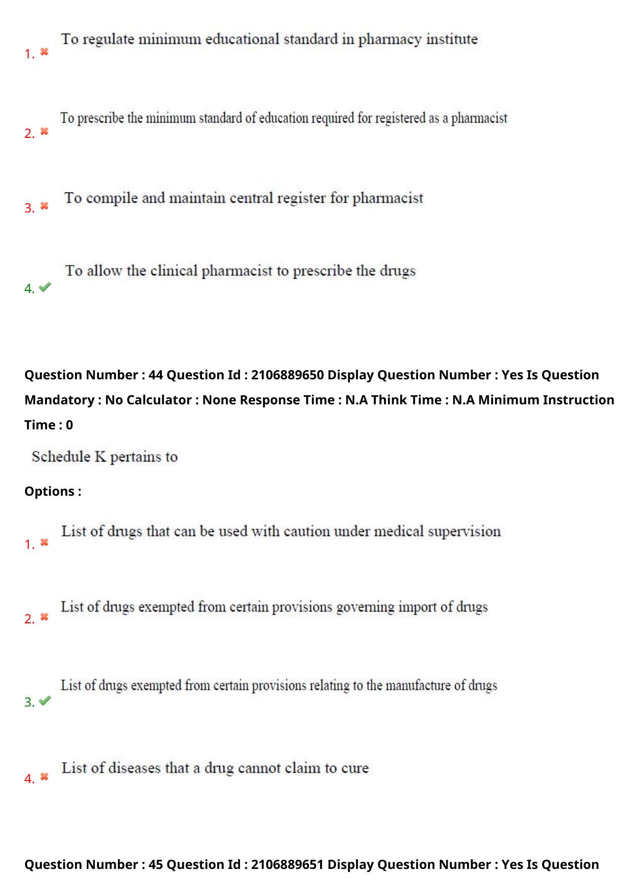 AP ECET 2024 Pharmacy (Shift 2) Question Paper wth Key - Page 27