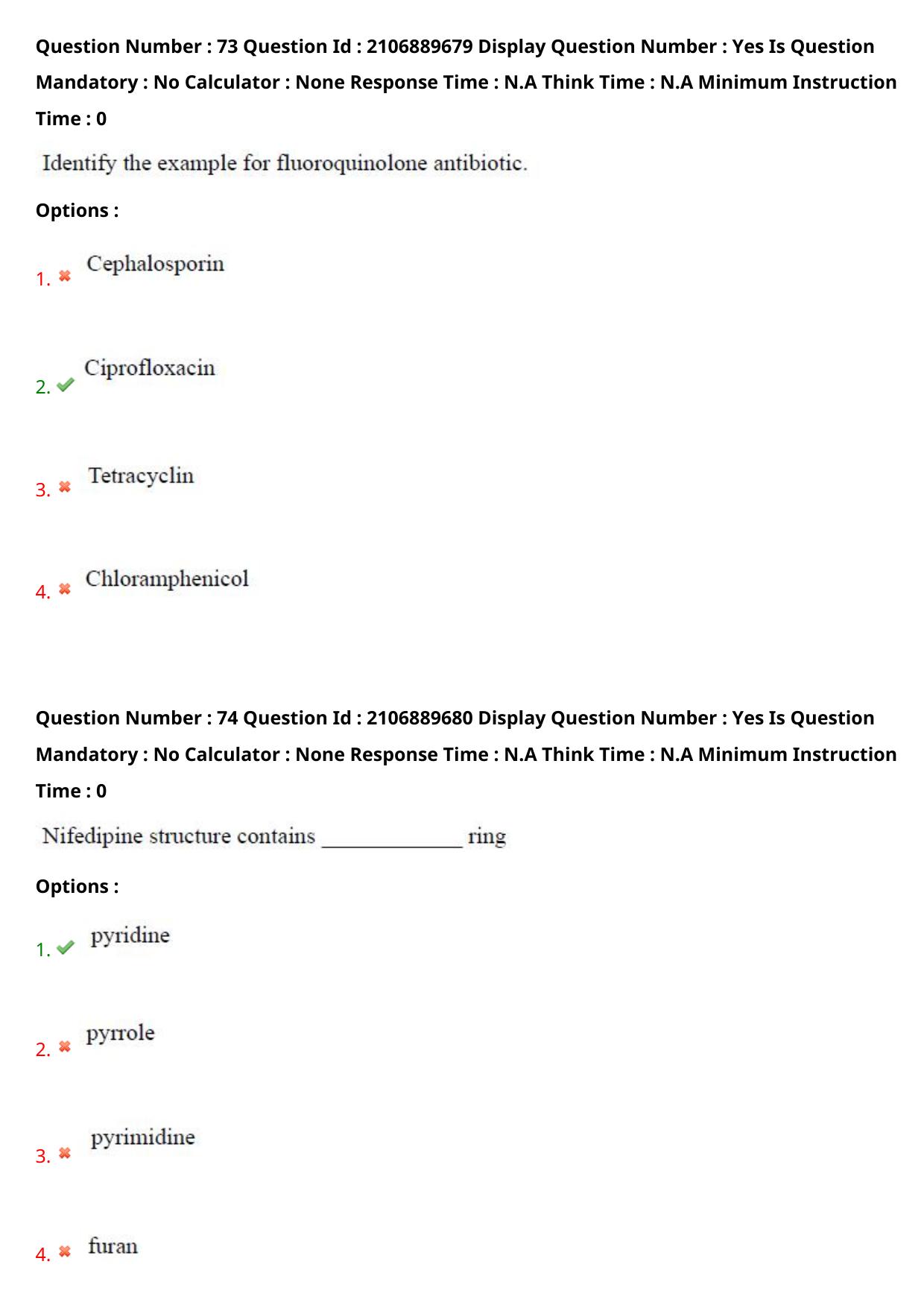 AP ECET 2024 Pharmacy (Shift 2) Question Paper wth Key - Page 44