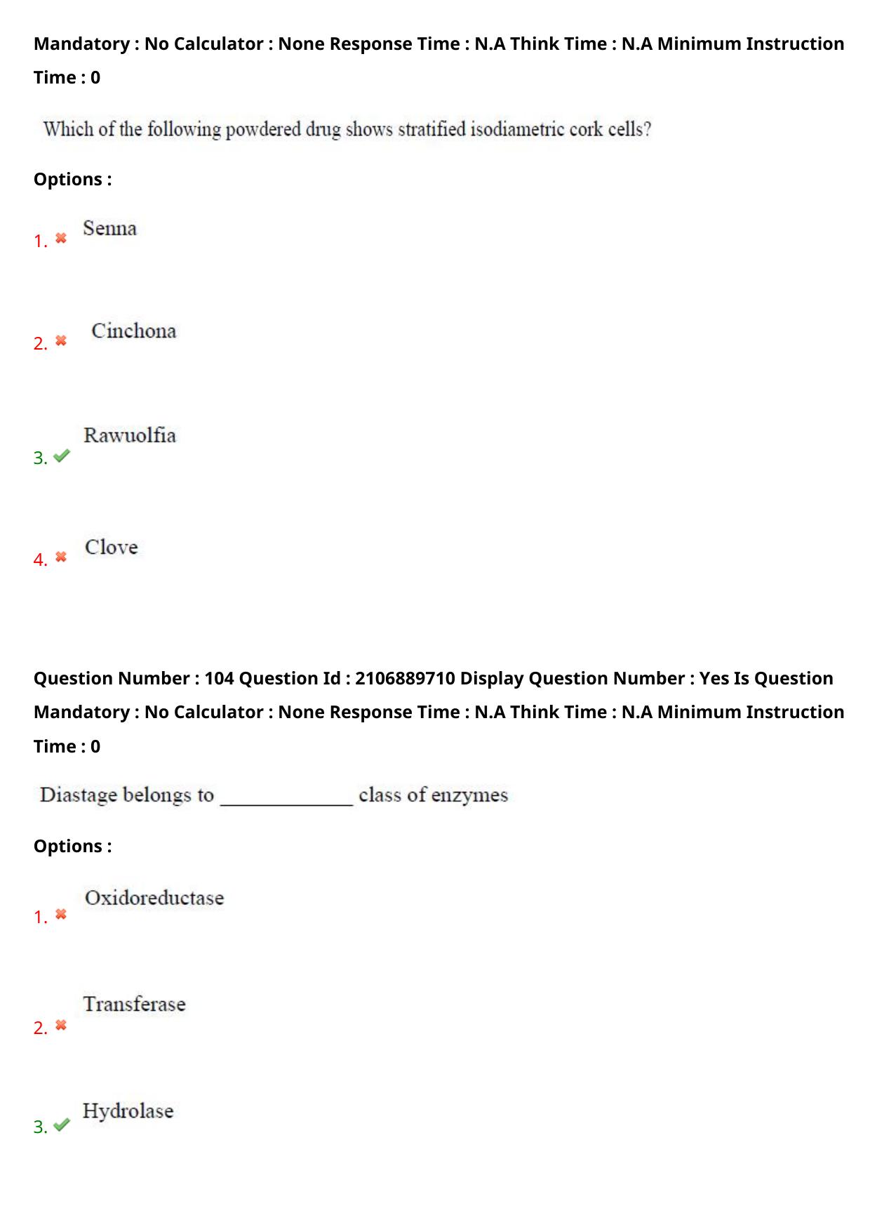 AP ECET 2024 Pharmacy (Shift 2) Question Paper wth Key - Page 61