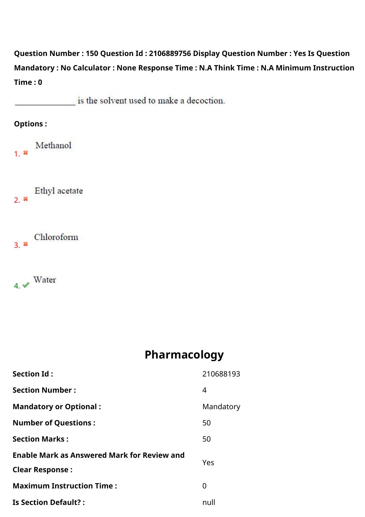 AP ECET 2024 Pharmacy (Shift 2) Question Paper wth Key - Page 88