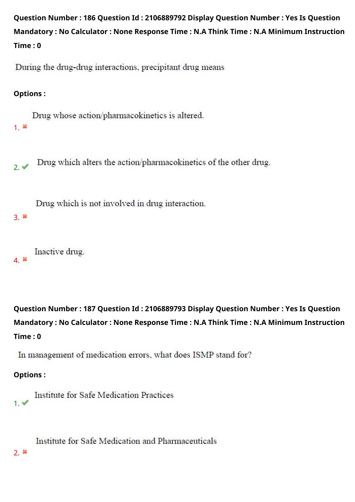 AP ECET 2024 Pharmacy (Shift 2) Question Paper wth Key - Page 109