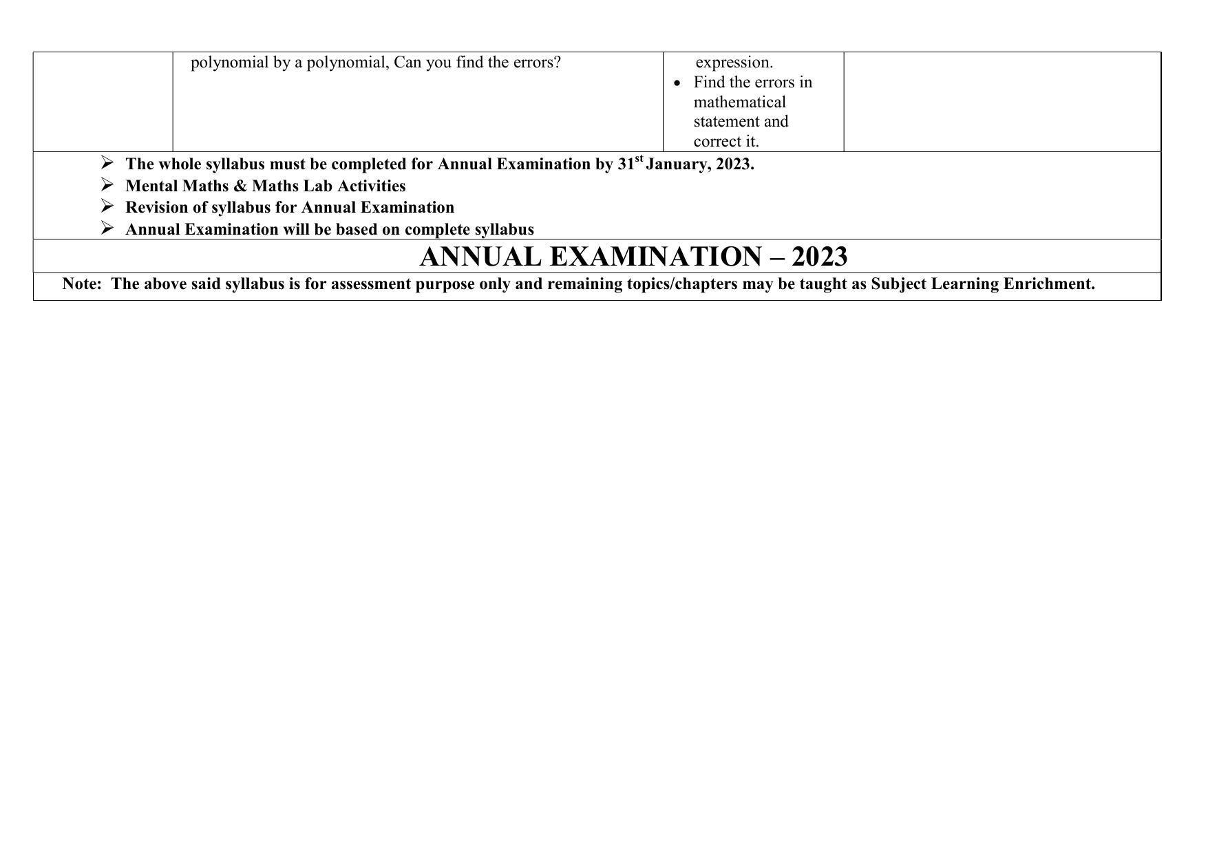 Edudel Class 8 (L-2) Mathematics (English Medium) Syllabus - Page 4