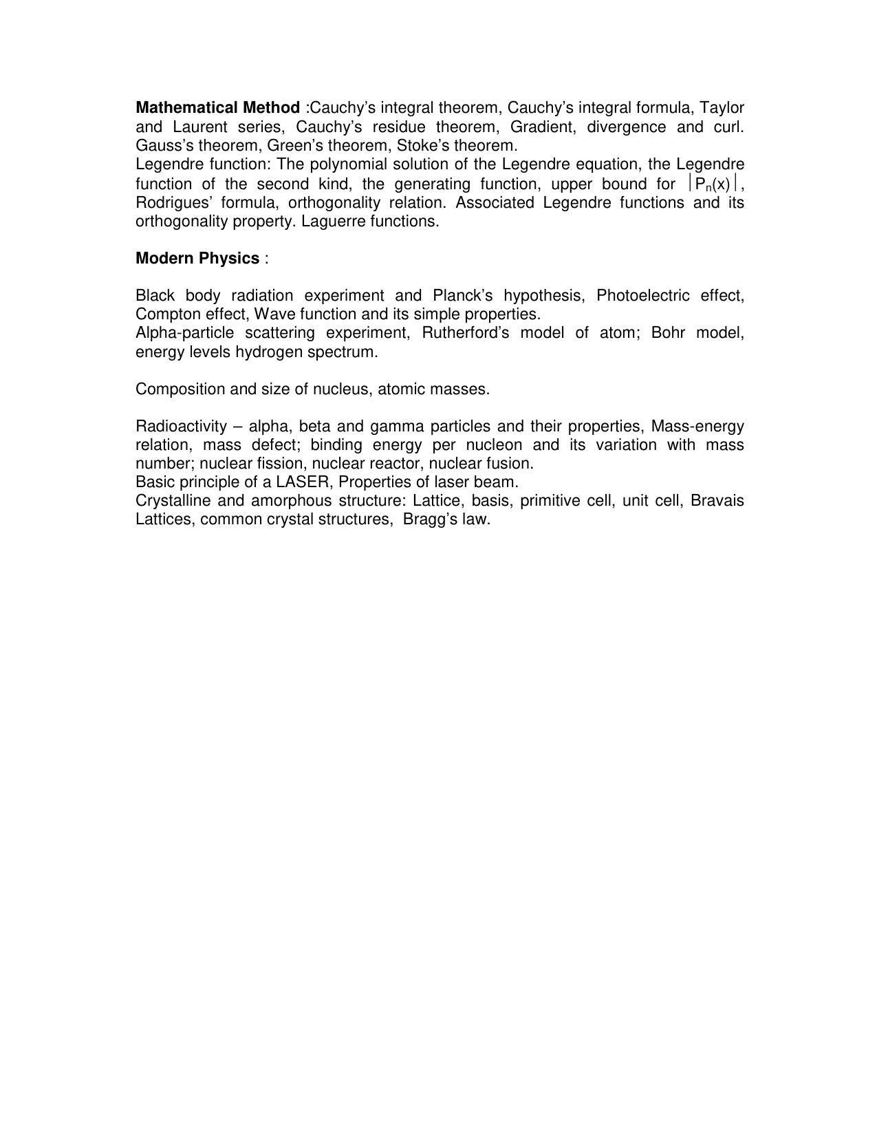 AMU Entrance Exam: M.C.A. Syllabus - Page 2