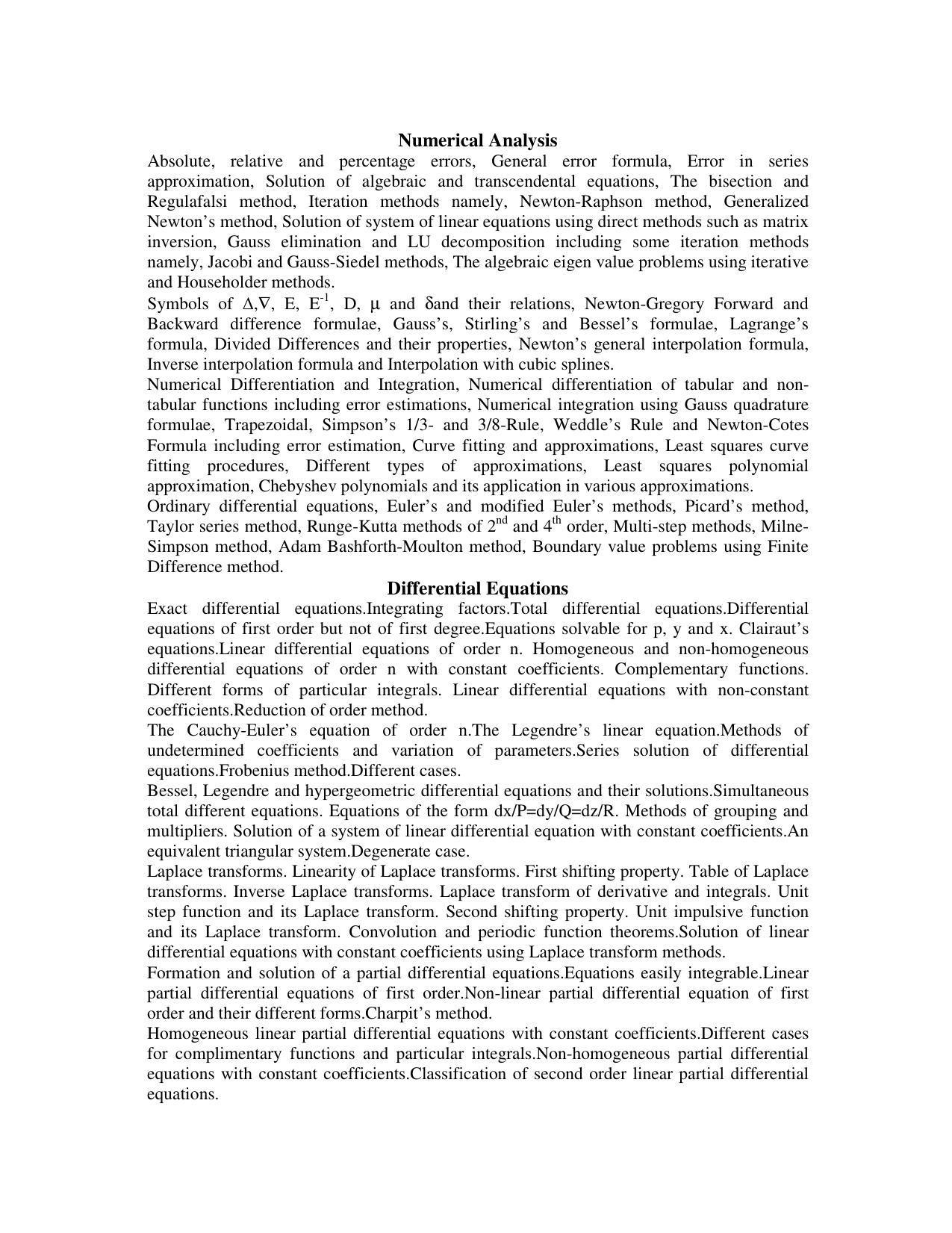 AMU Entrance Exam: M.C.A. Syllabus - Page 4