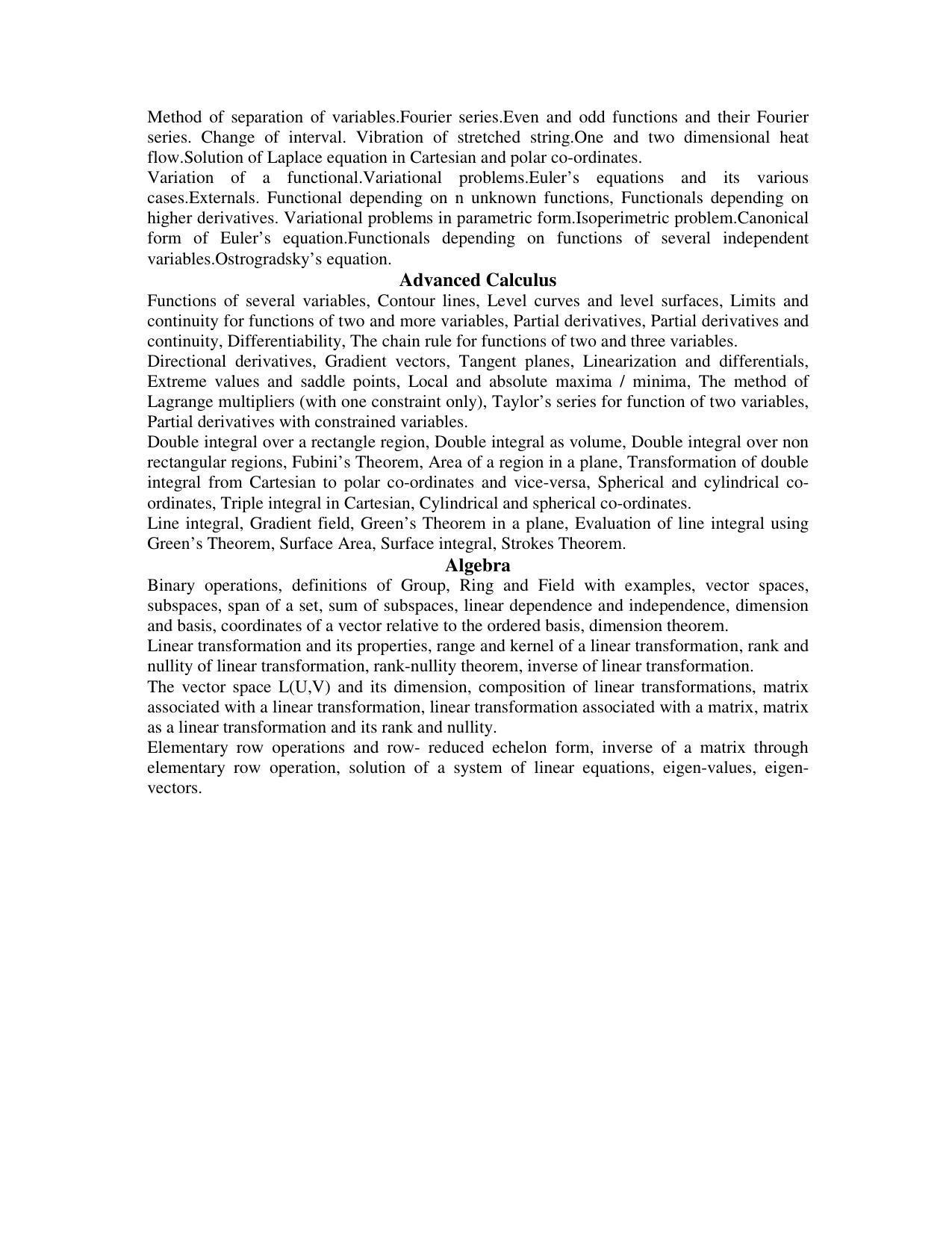 AMU Entrance Exam: M.C.A. Syllabus - Page 5