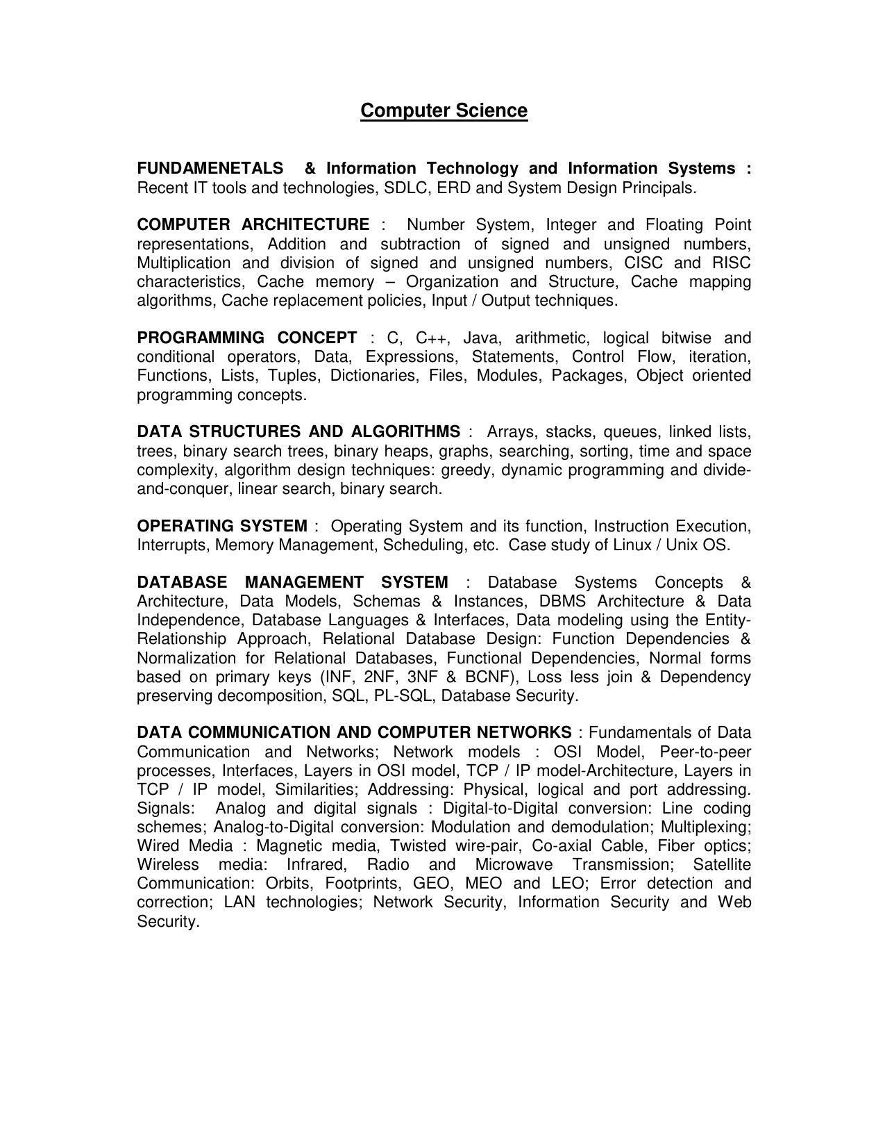AMU Entrance Exam: M.C.A. Syllabus - Page 7