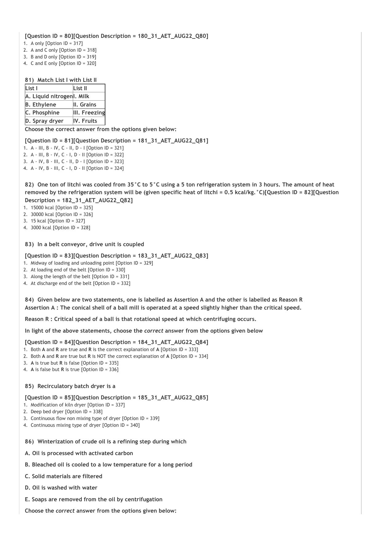 ICAR AIEEA PG 2022 AGRICULTURAL ENGG N TECHNOLOGY Question Paper - Page 17