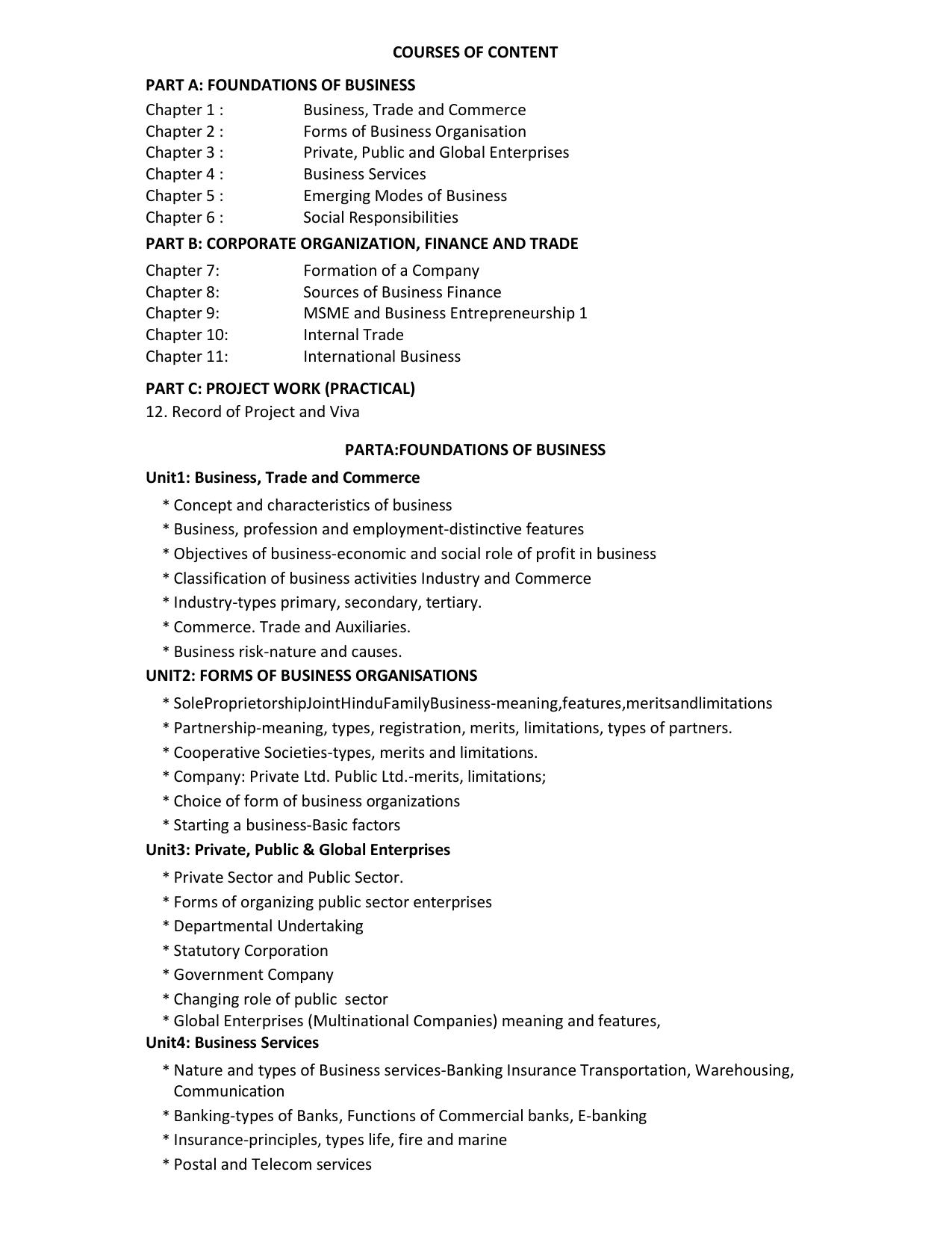 HP Board Class 11th Syllabus for Business Study - Page 2