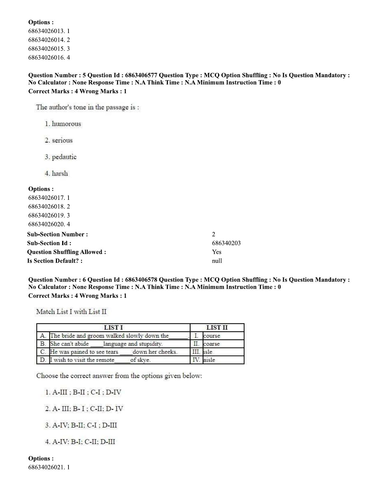 CUET PG 2023: MTQP01 – Chemical Thermal & Polymer Engineering (Eng.)-shift 1 (07-06-2023) Question Paper - Page 8