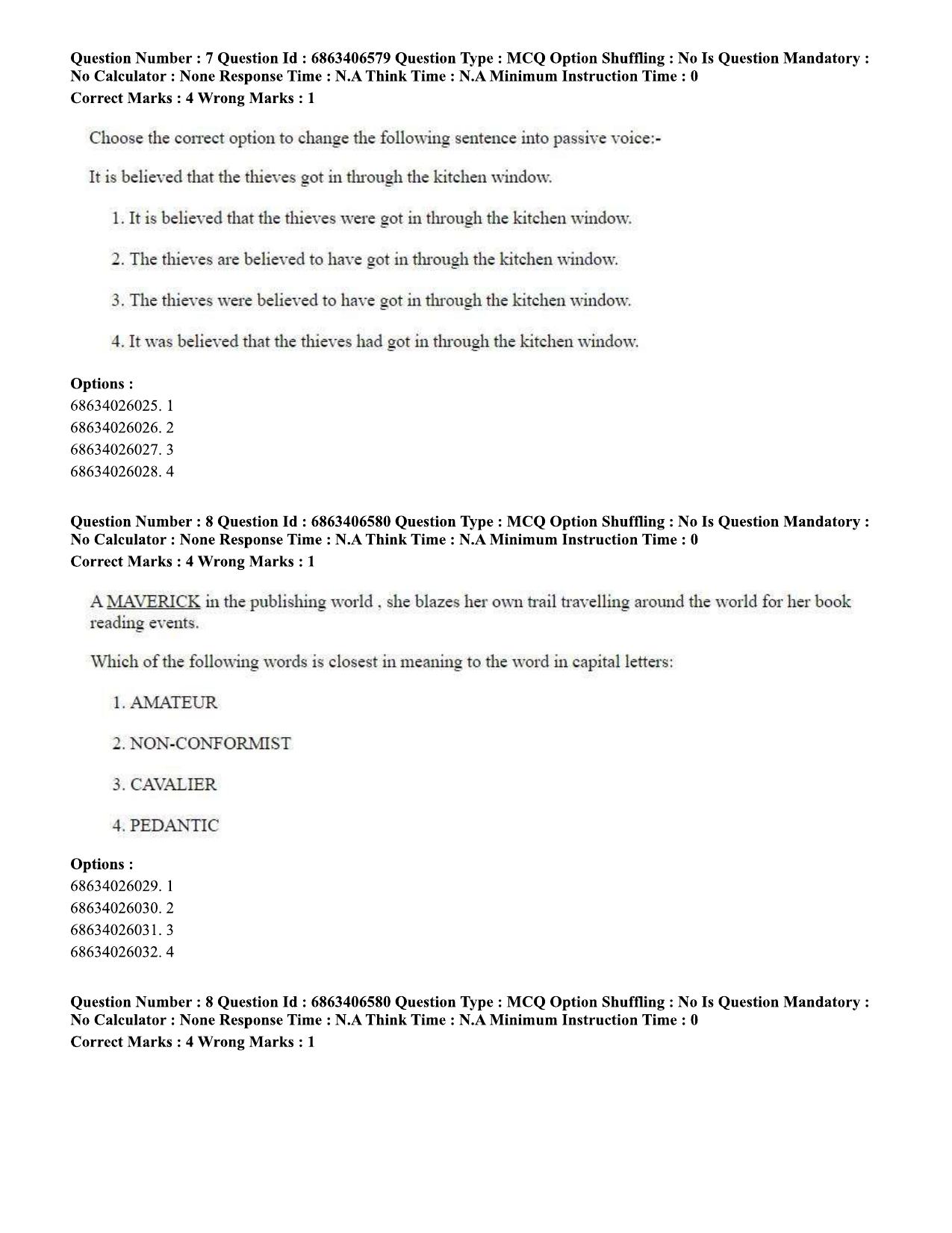 CUET PG 2023: MTQP01 – Chemical Thermal & Polymer Engineering (Eng.)-shift 1 (07-06-2023) Question Paper - Page 10