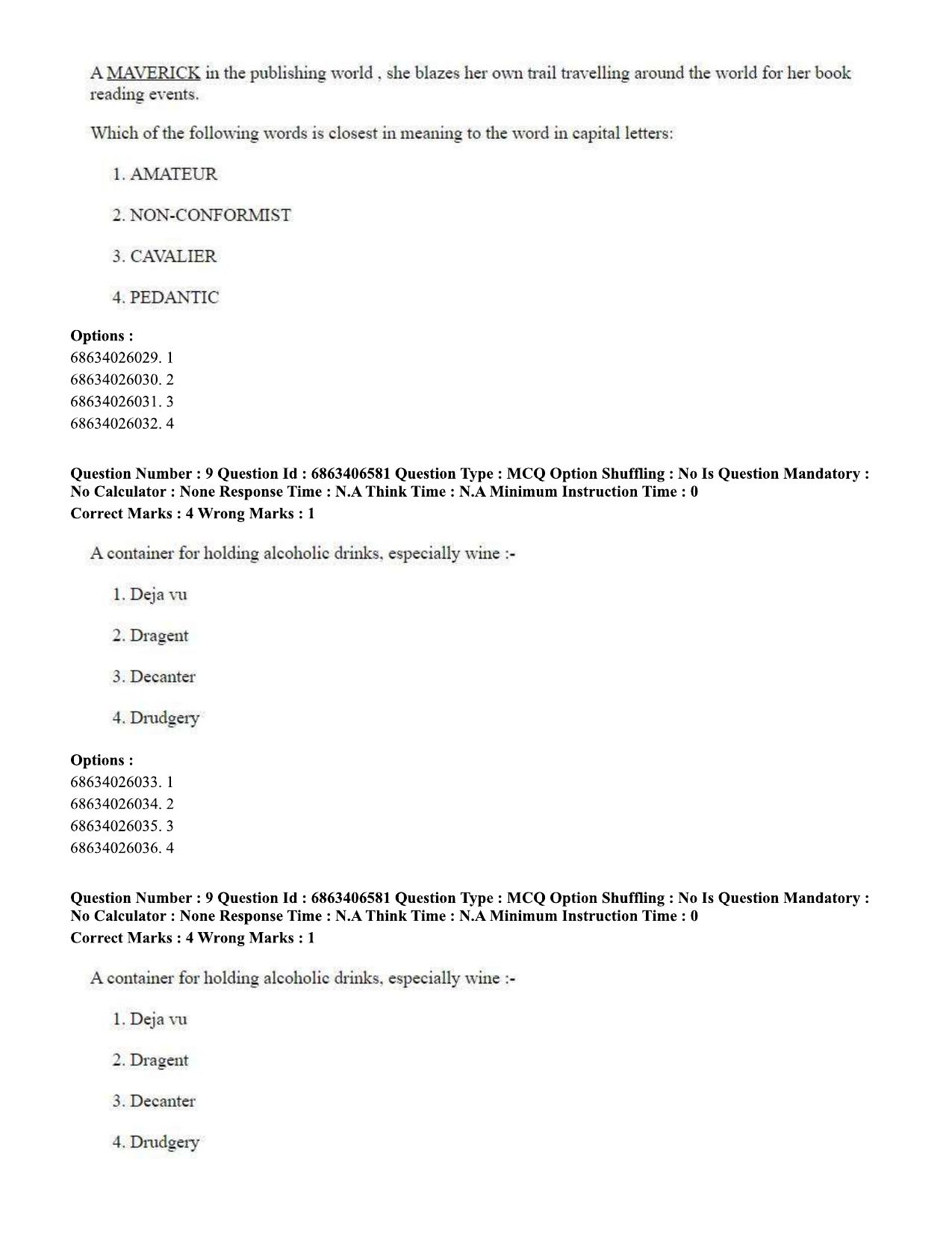 CUET PG 2023: MTQP01 – Chemical Thermal & Polymer Engineering (Eng.)-shift 1 (07-06-2023) Question Paper - Page 11