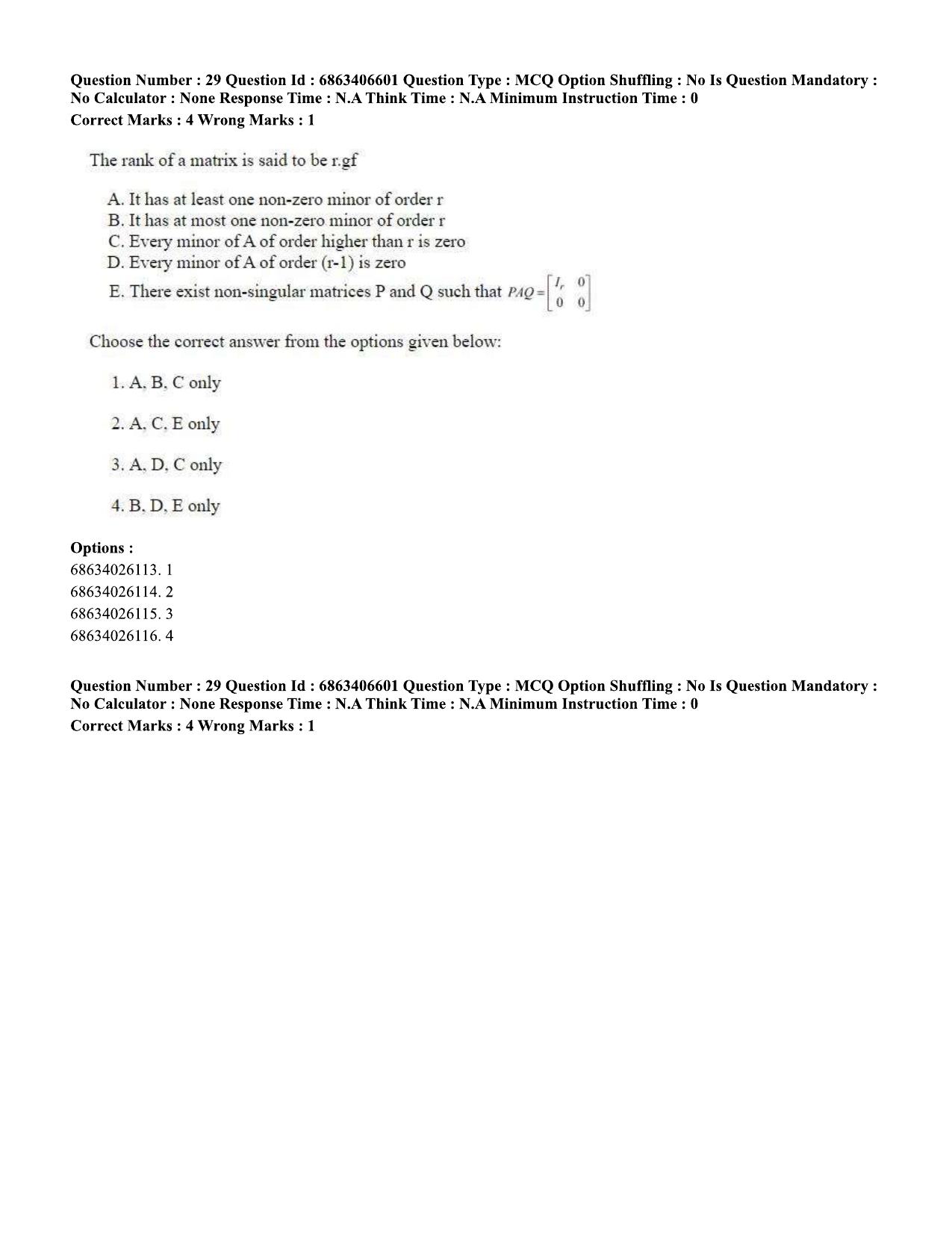 CUET PG 2023: MTQP01 – Chemical Thermal & Polymer Engineering (Eng.)-shift 1 (07-06-2023) Question Paper - Page 31