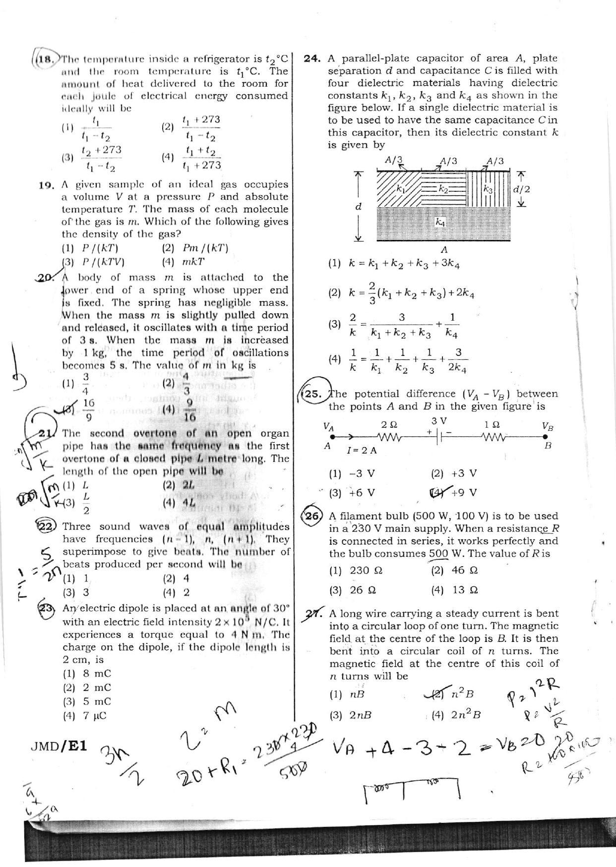 NEET Code AA 2016 Question Paper - Page 4
