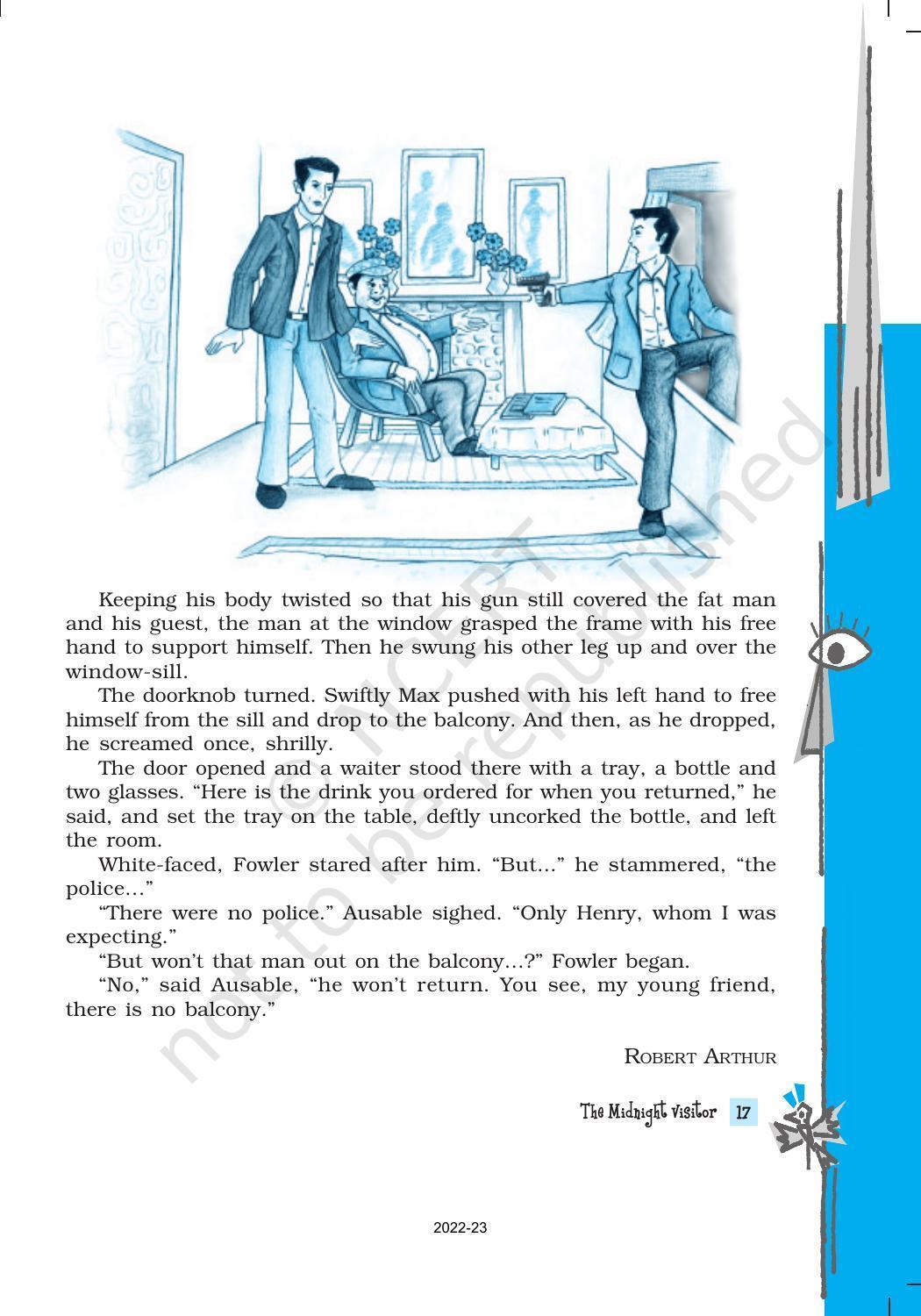 NCERT Book for Class 10 English Footprints Without Feet Chapter 3 The Midnight Visitor - Page 4