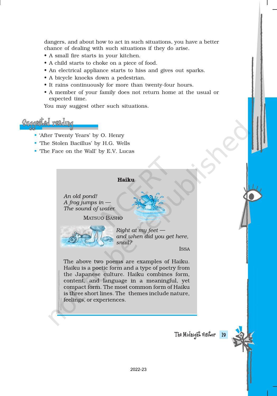 NCERT Book for Class 10 English Footprints Without Feet Chapter 3 The Midnight Visitor - Page 6