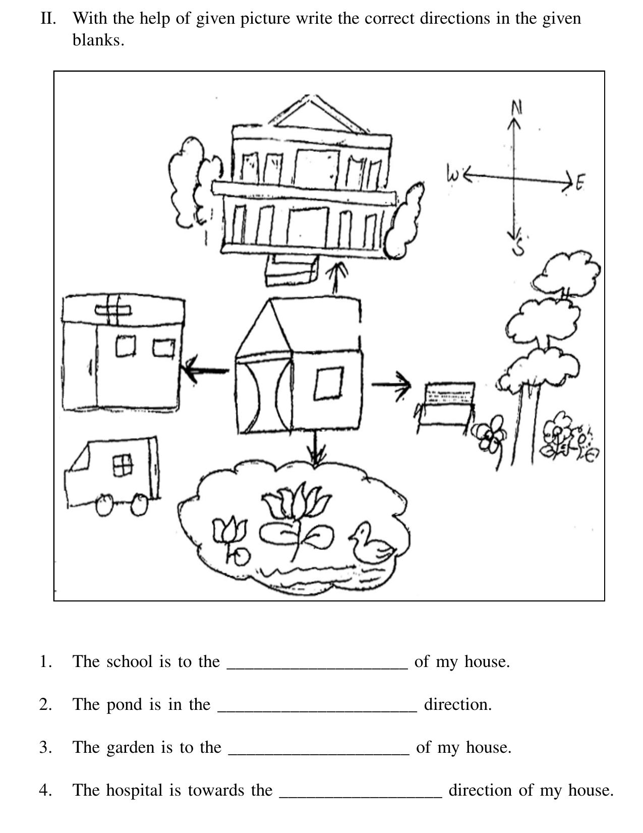 Worksheet for Class 3 EVS Assignment 79 Revision - Page 2