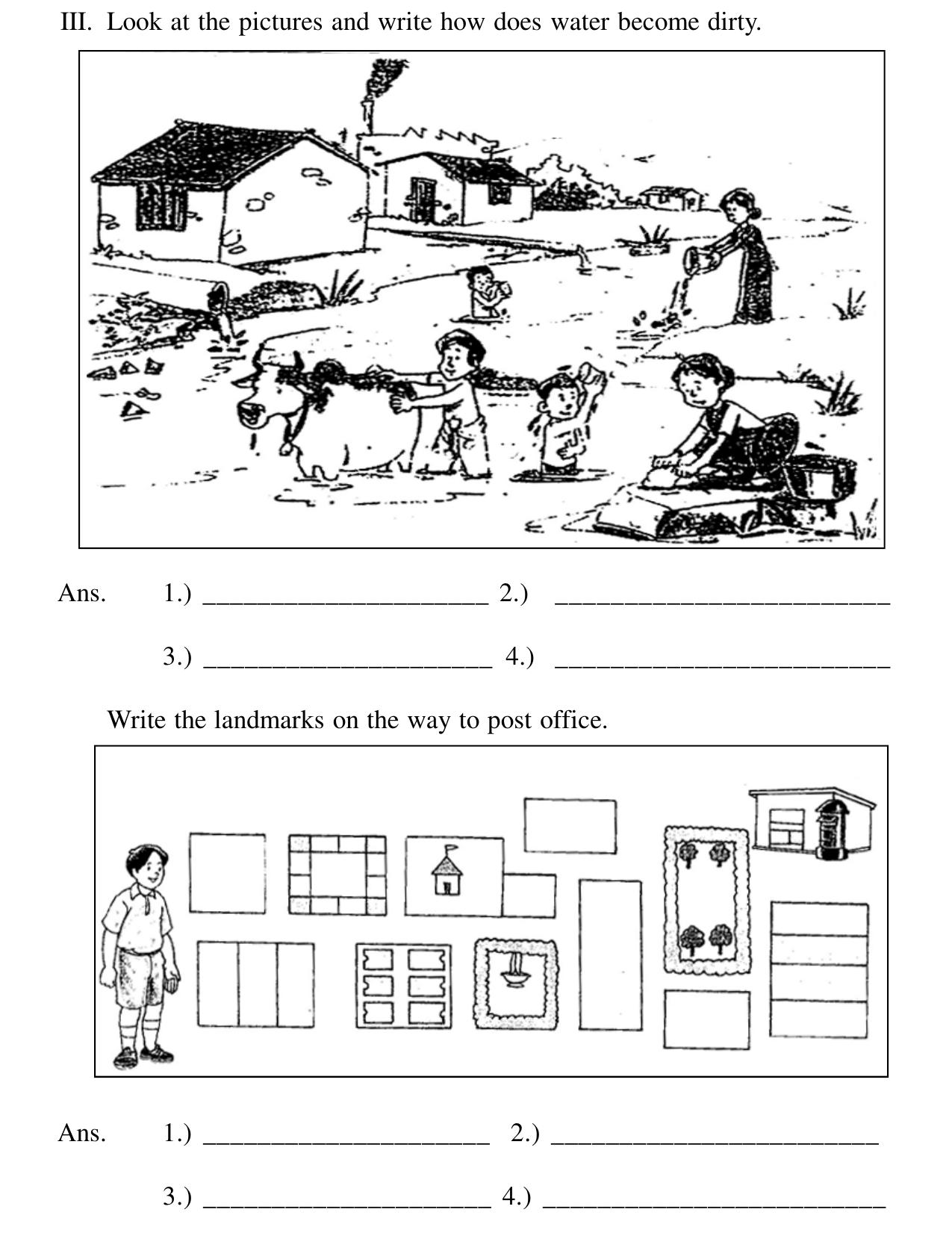 Worksheet for Class 3 EVS Assignment 79 Revision - Page 3