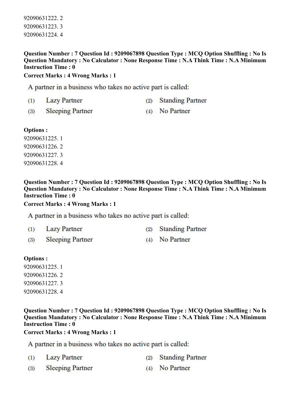 CUET PG 2023: LAQP29 – Pashto (Eng.)-Shift 2 (08-06-2023) Question Paper - Page 12