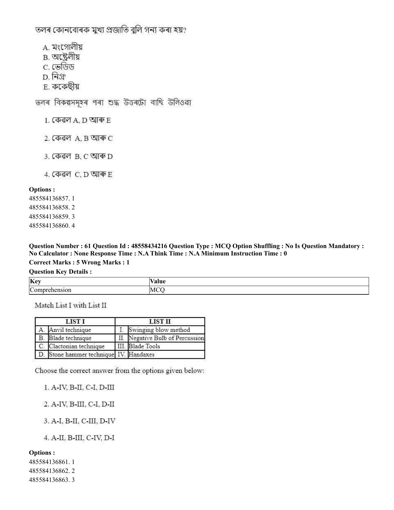 CUET 2023 English Assamese Shift 3 Question Paper - 18 June 2023 - Page 49