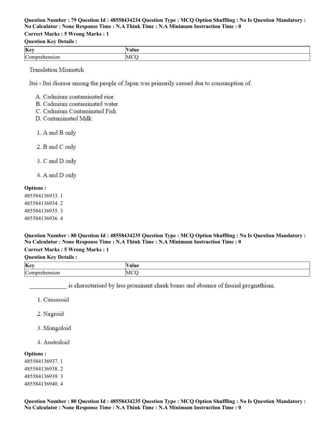 CUET 2023 English Assamese Shift 3 Question Paper - 18 June 2023 - Page 69