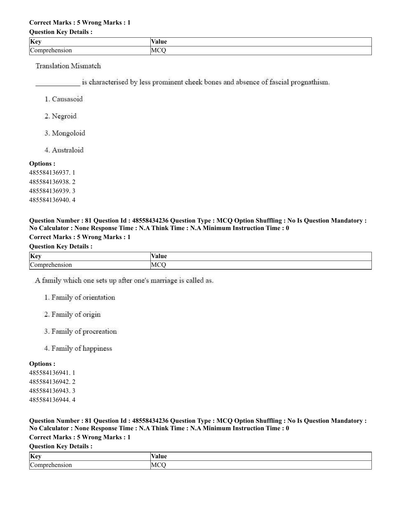 CUET 2023 English Assamese Shift 3 Question Paper - 18 June 2023 - Page 70