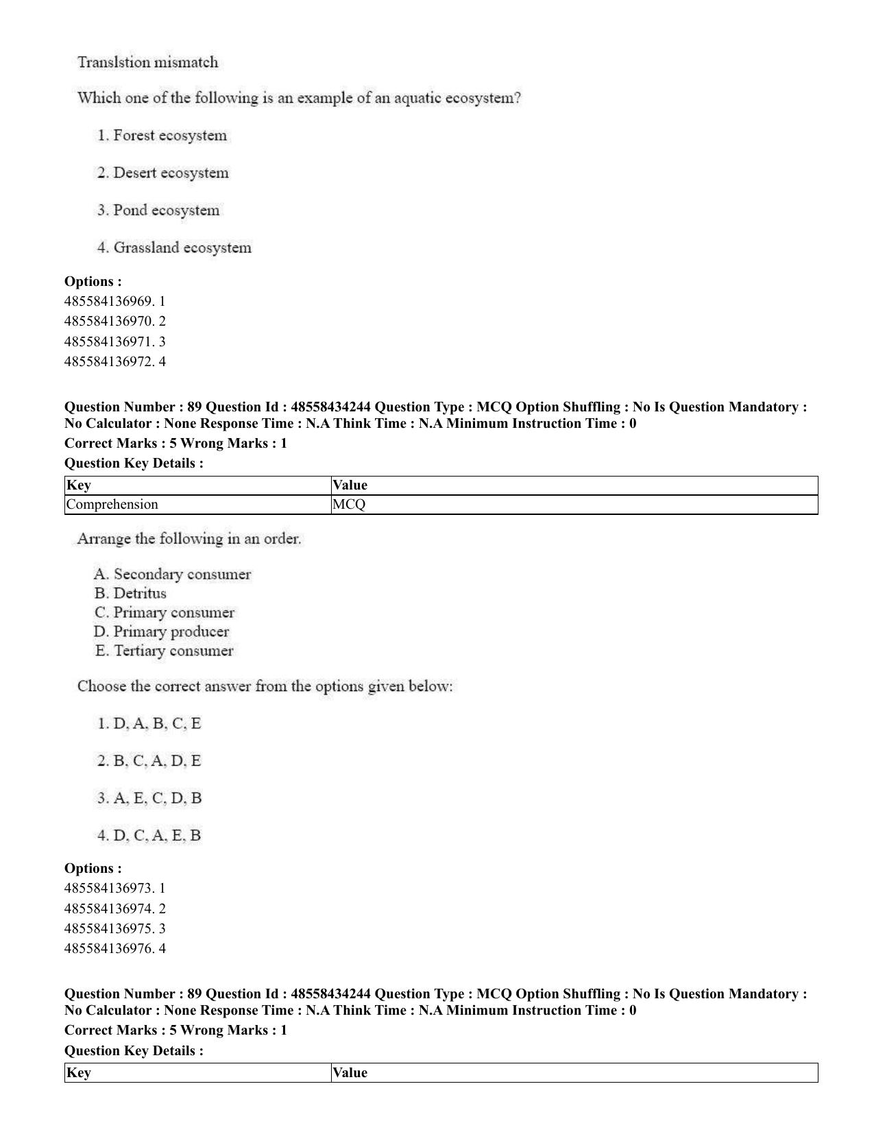 CUET 2023 English Assamese Shift 3 Question Paper - 18 June 2023 - Page 78