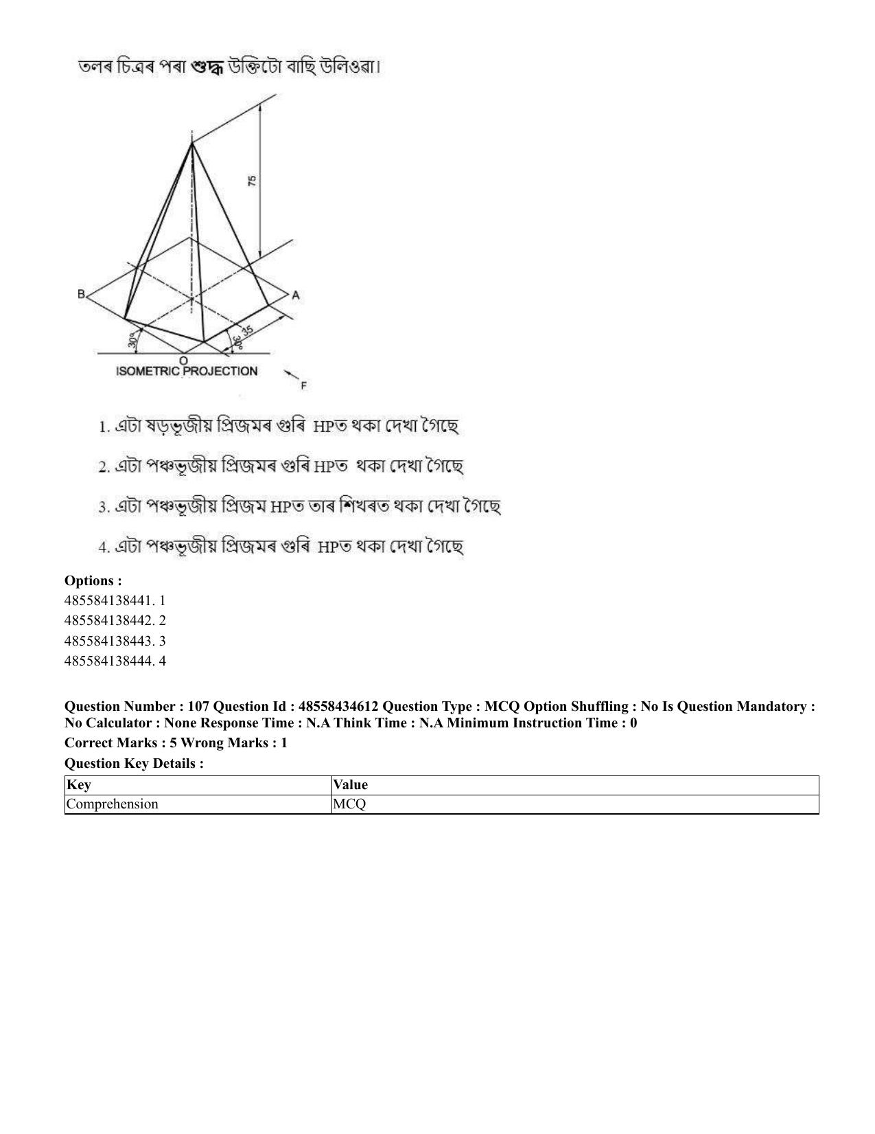 CUET 2023 English Assamese Shift 3 Question Paper - 18 June 2023 - Page 100