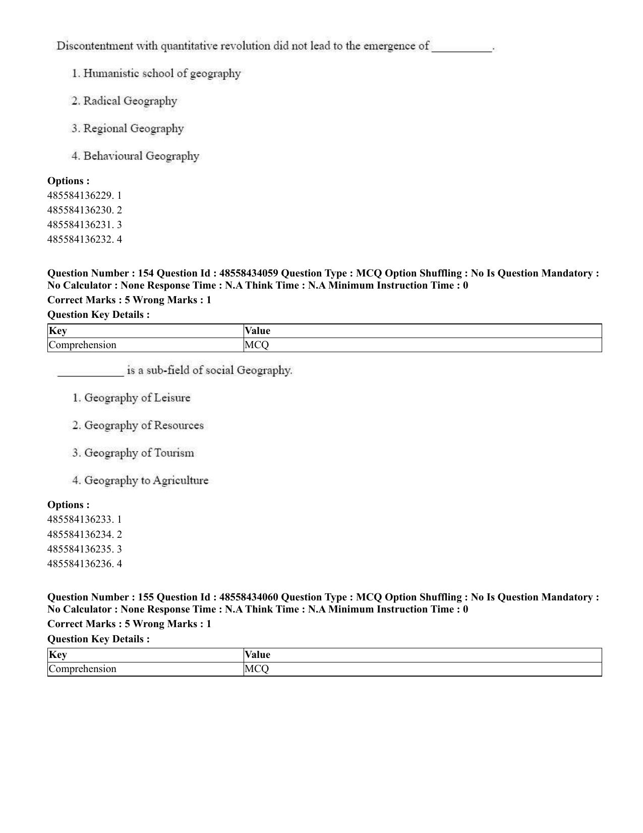 CUET 2023 English Assamese Shift 3 Question Paper - 18 June 2023 - Page 166