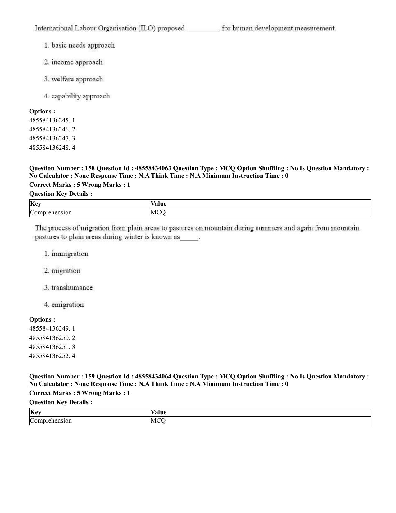 CUET 2023 English Assamese Shift 3 Question Paper - 18 June 2023 - Page 168