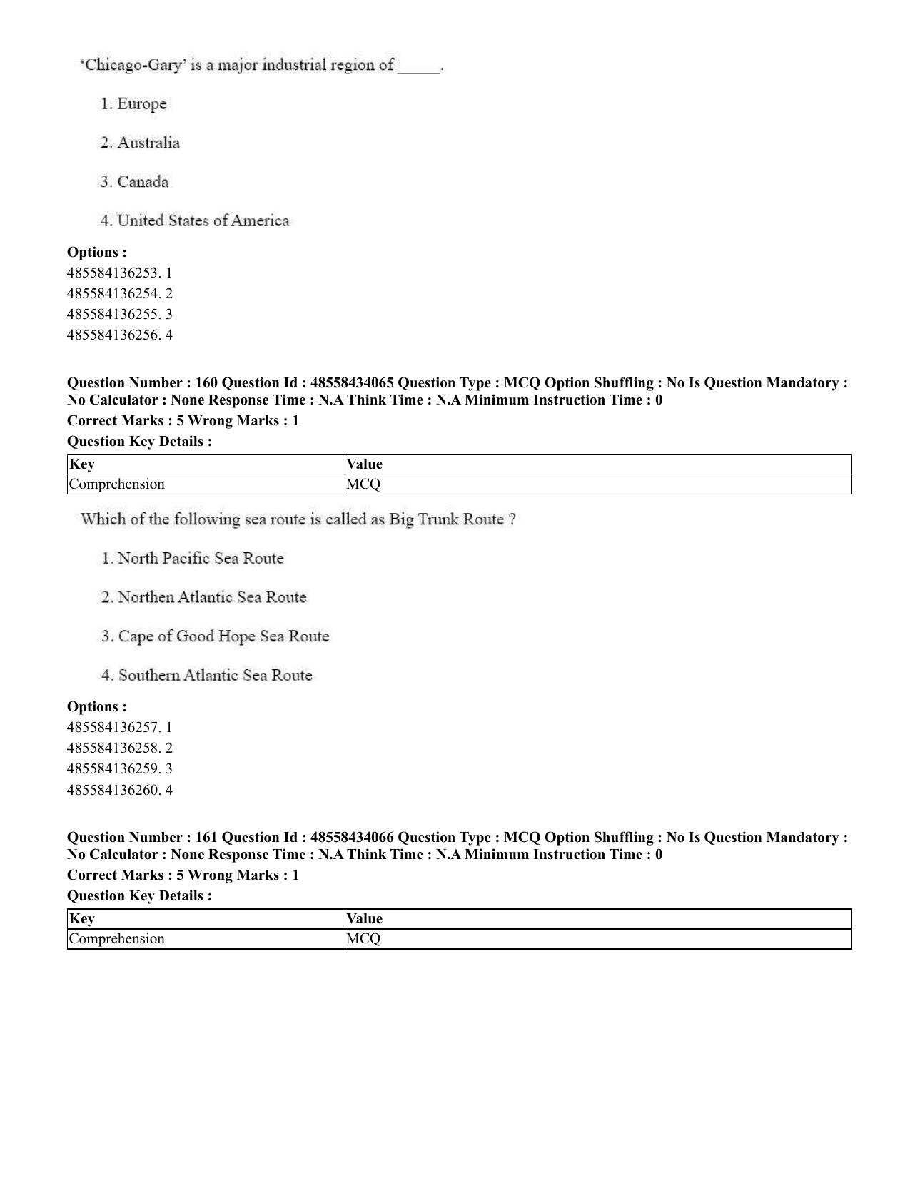 CUET 2023 English Assamese Shift 3 Question Paper - 18 June 2023 - Page 169
