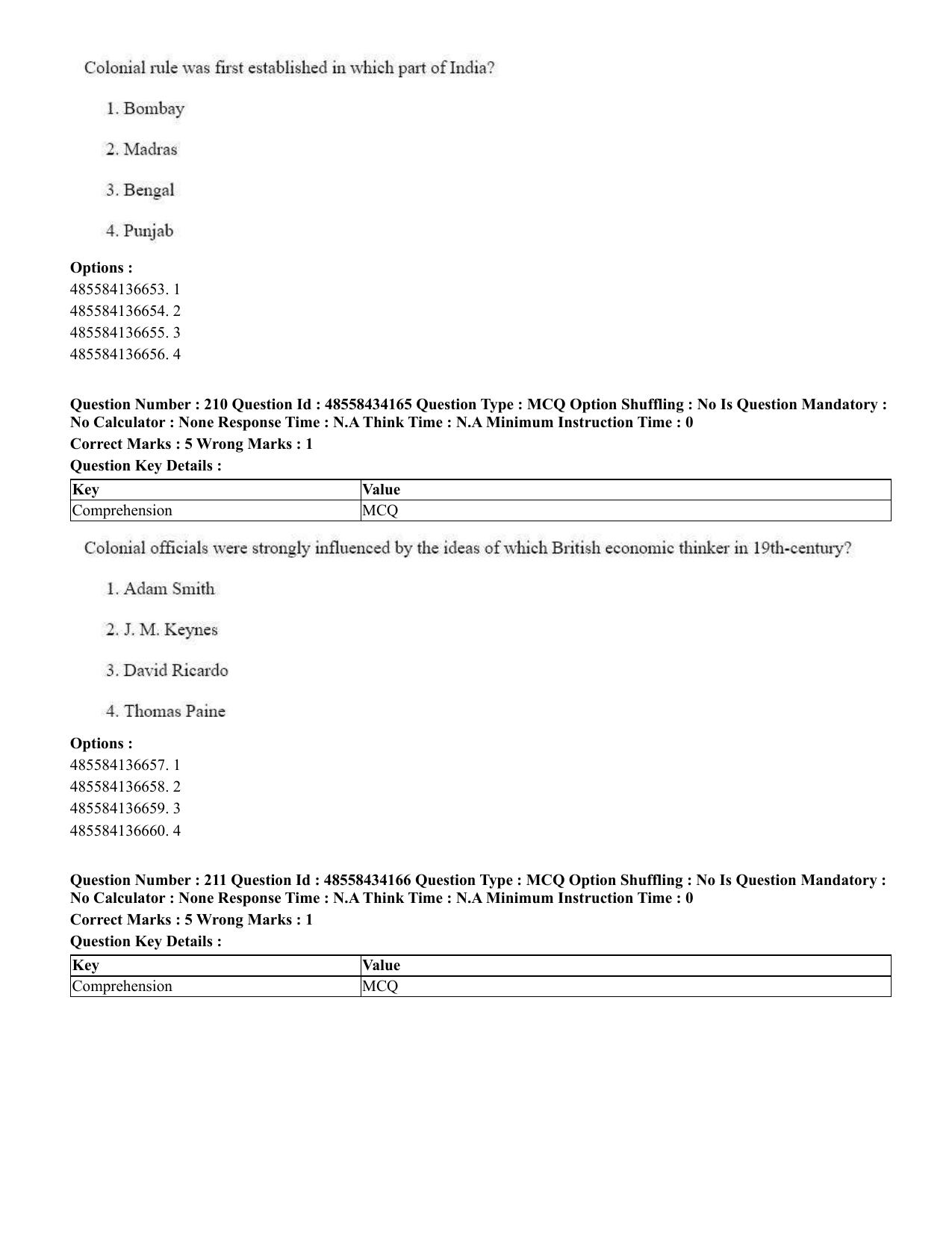 CUET 2023 English Assamese Shift 3 Question Paper - 18 June 2023 - Page 200