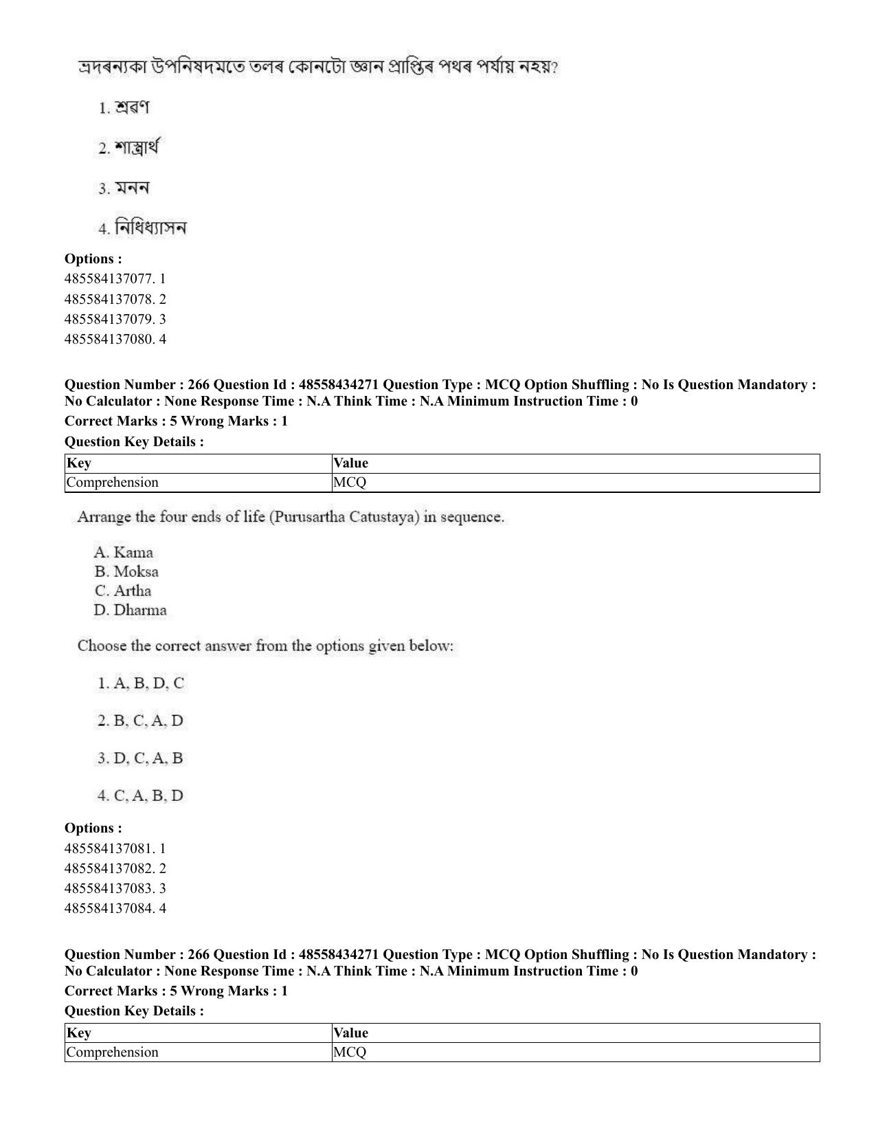 CUET 2023 English Assamese Shift 3 Question Paper - 18 June 2023 - Page 239