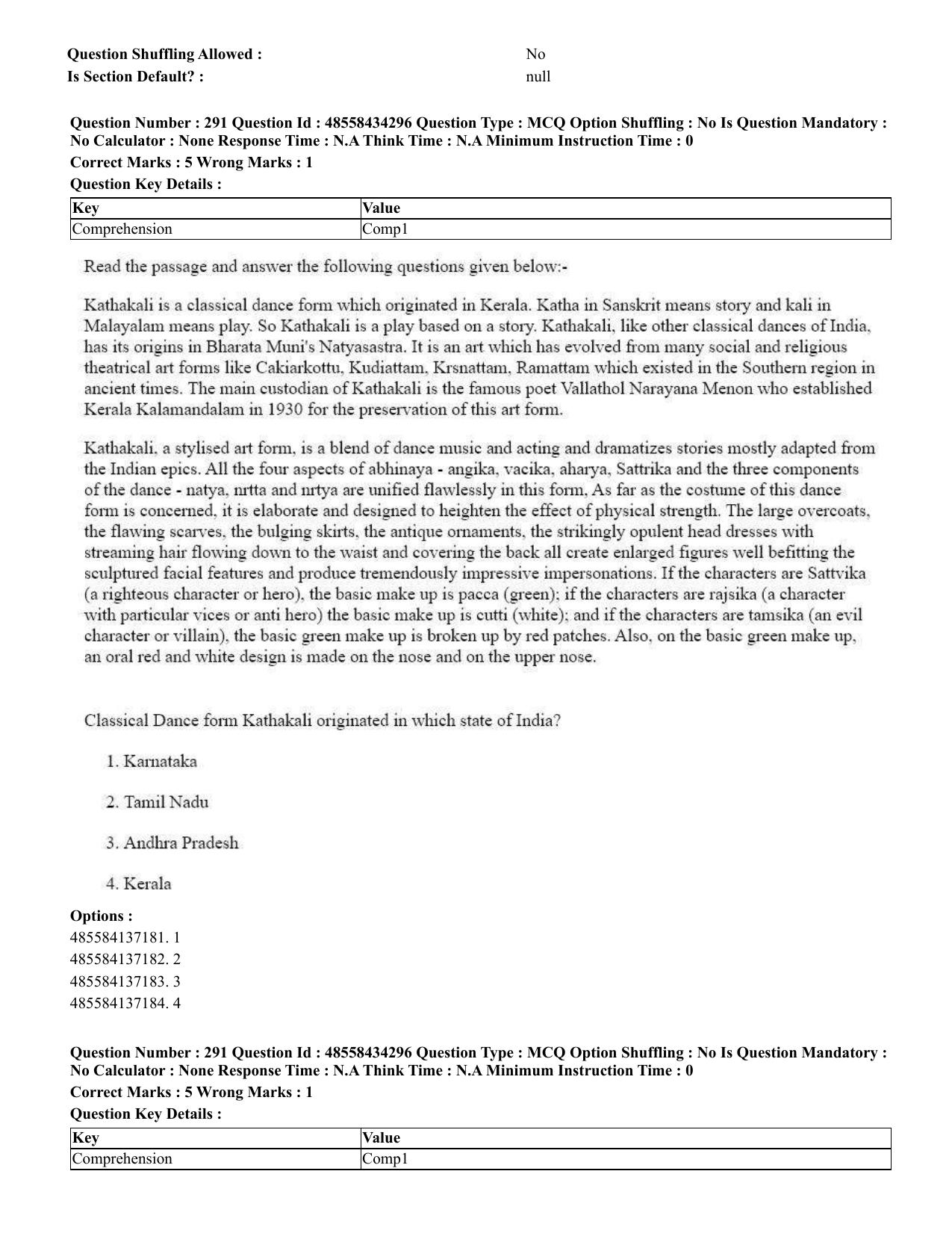 CUET 2023 English Assamese Shift 3 Question Paper - 18 June 2023 - Page 266