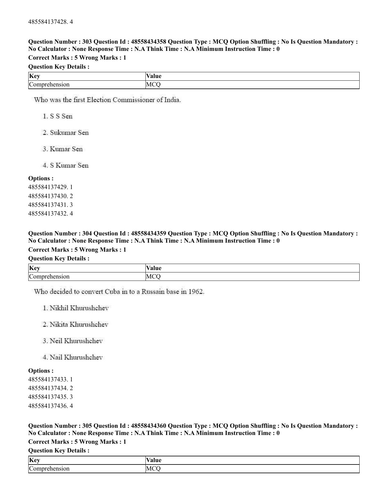 CUET 2023 English Assamese Shift 3 Question Paper - 18 June 2023 - Page 286