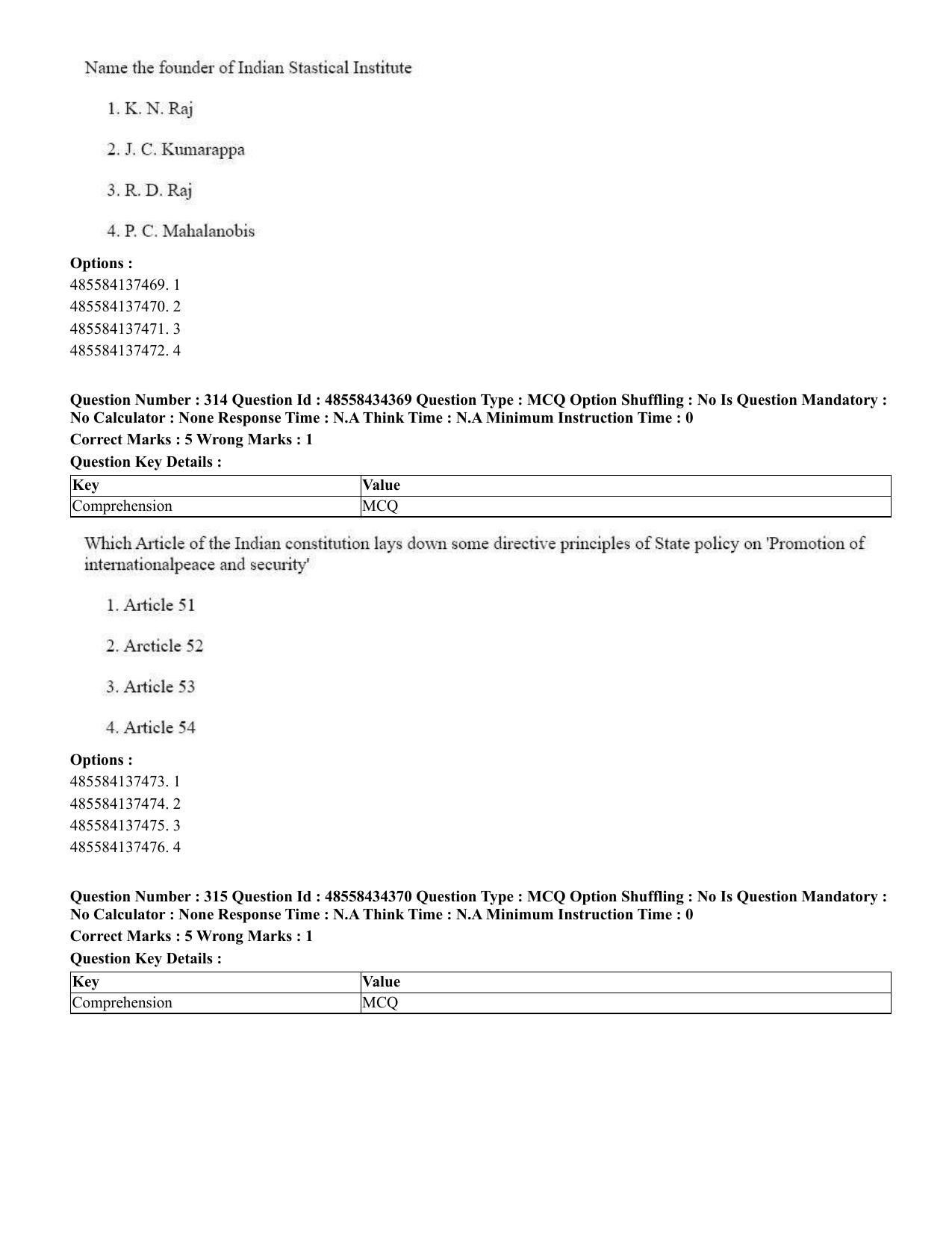 CUET 2023 English Assamese Shift 3 Question Paper - 18 June 2023 - Page 291