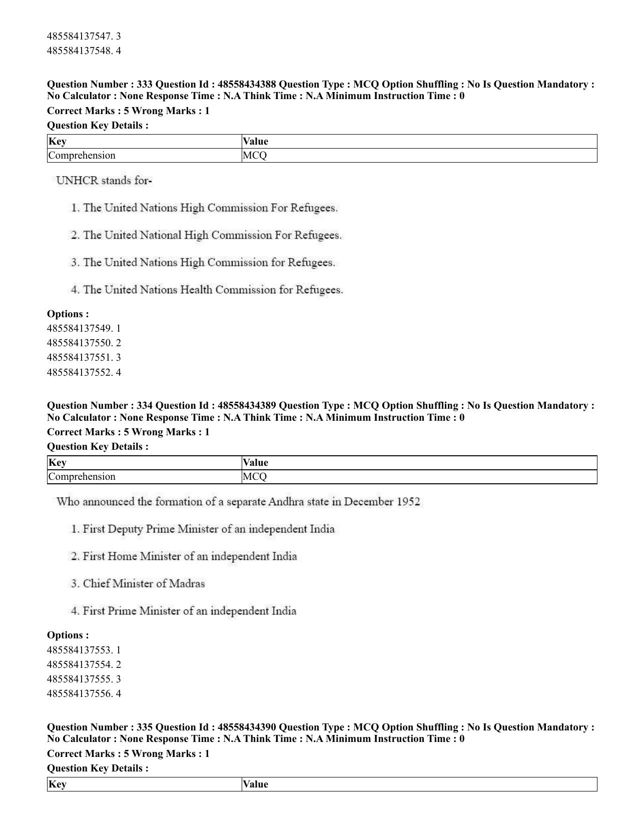 CUET 2023 English Assamese Shift 3 Question Paper - 18 June 2023 - Page 301