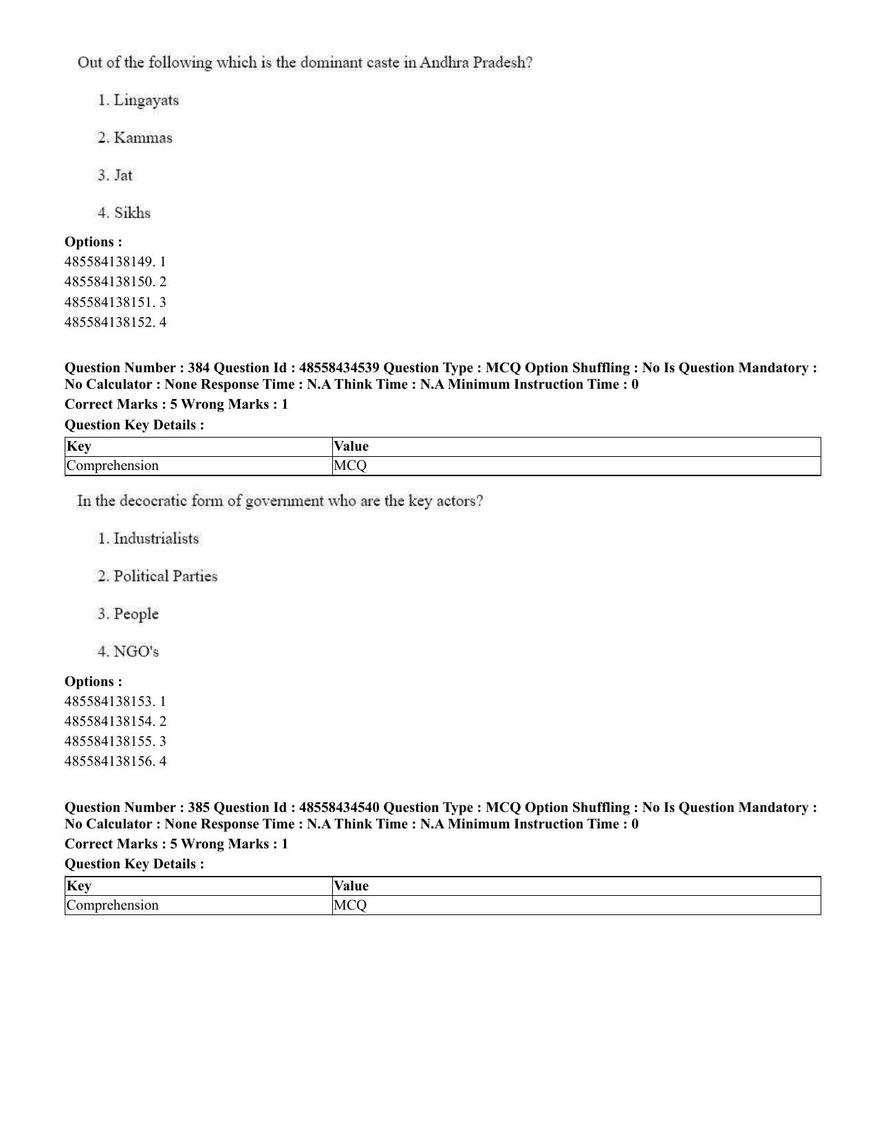 CUET 2023 English Assamese Shift 3 Question Paper - 18 June 2023 - Page 331