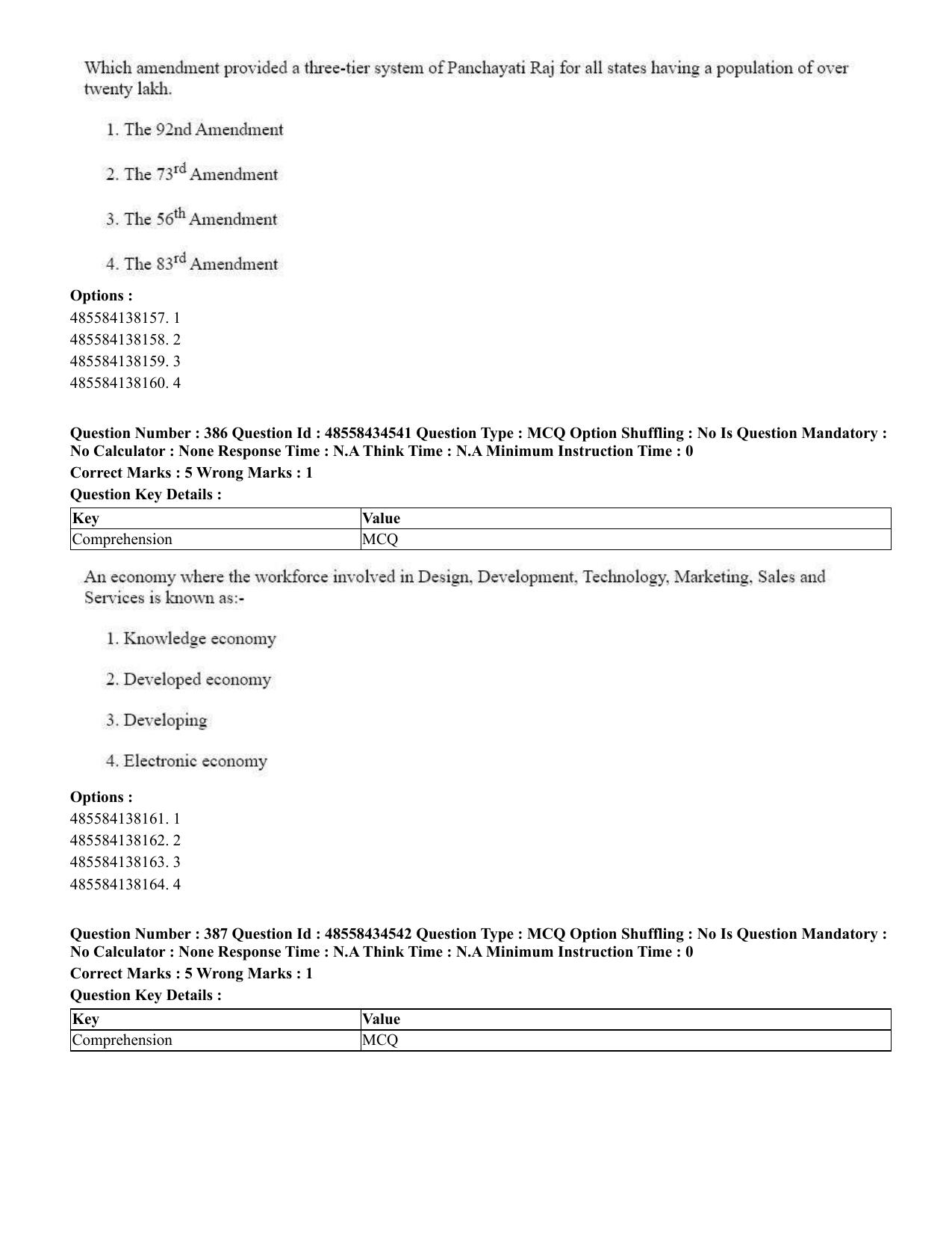 CUET 2023 English Assamese Shift 3 Question Paper - 18 June 2023 - Page 332