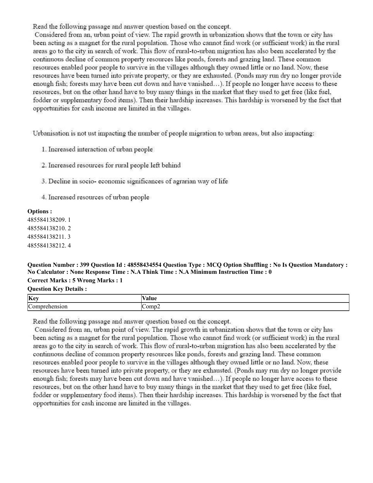 CUET 2023 English Assamese Shift 3 Question Paper - 18 June 2023 - Page 340