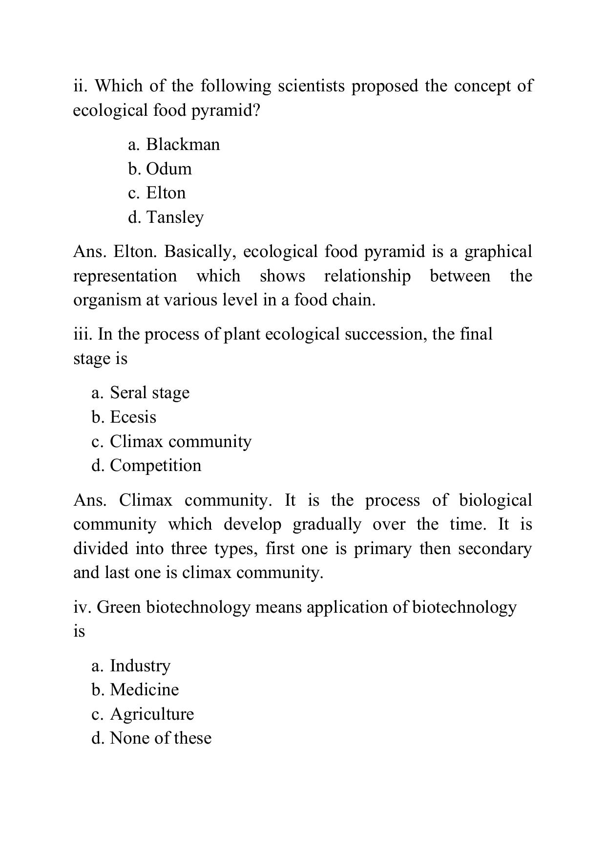 West Bengal Board Class 12 Biology Science 2016 Question Paper - Page 13